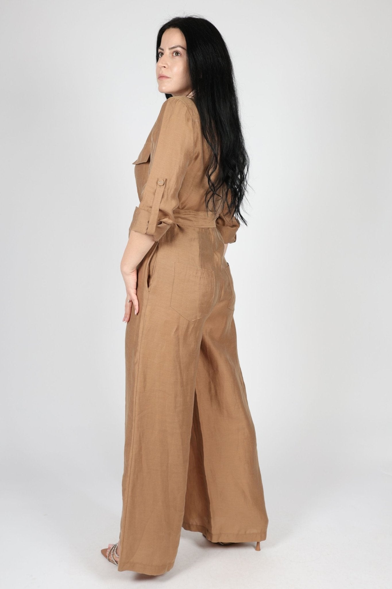 Women's Jumpsuit, Brown