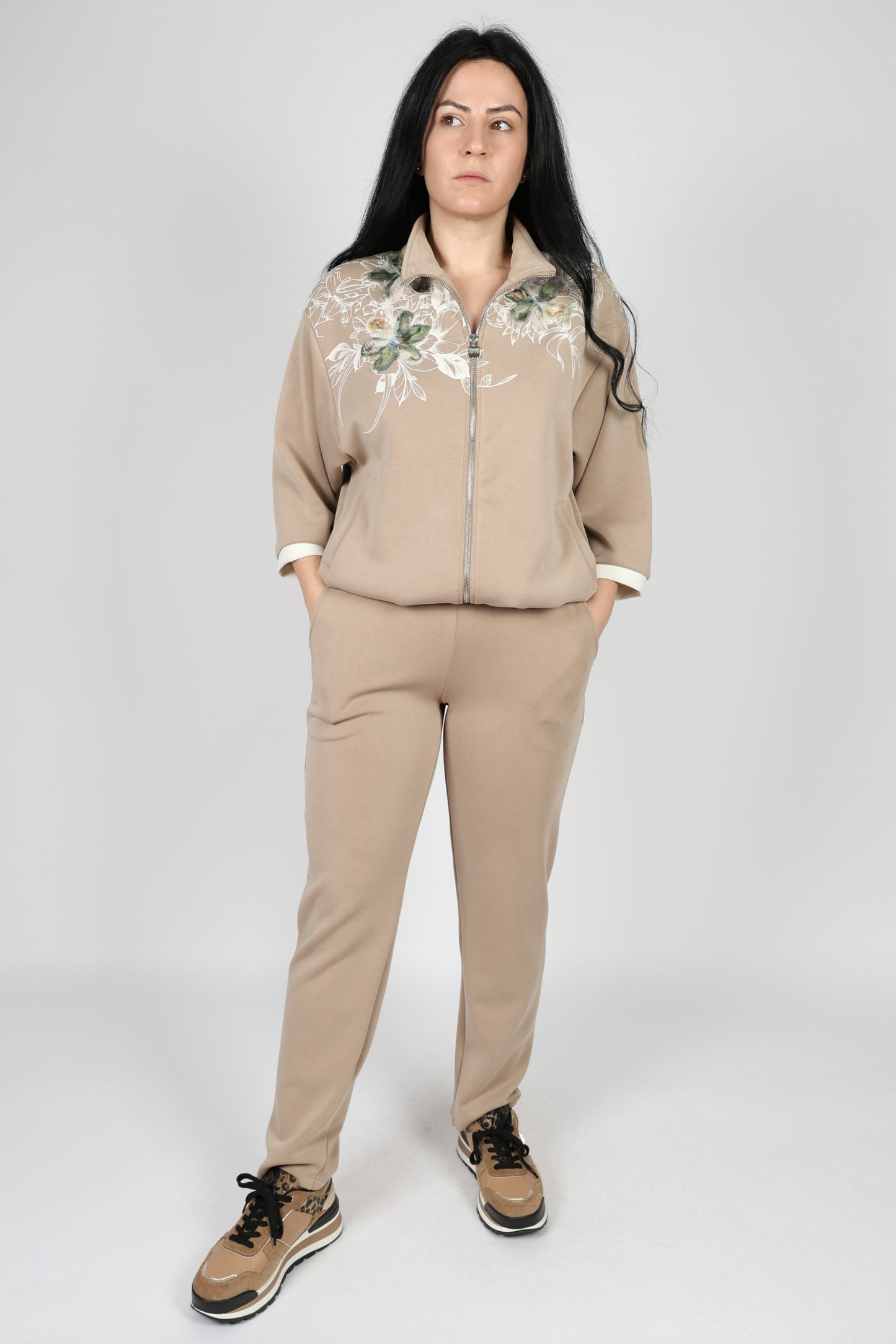 Дамски Комплект от 2 Части, Бежов Roberto Fashion Store Set SCTBEIGE0804TWSTS Beige S