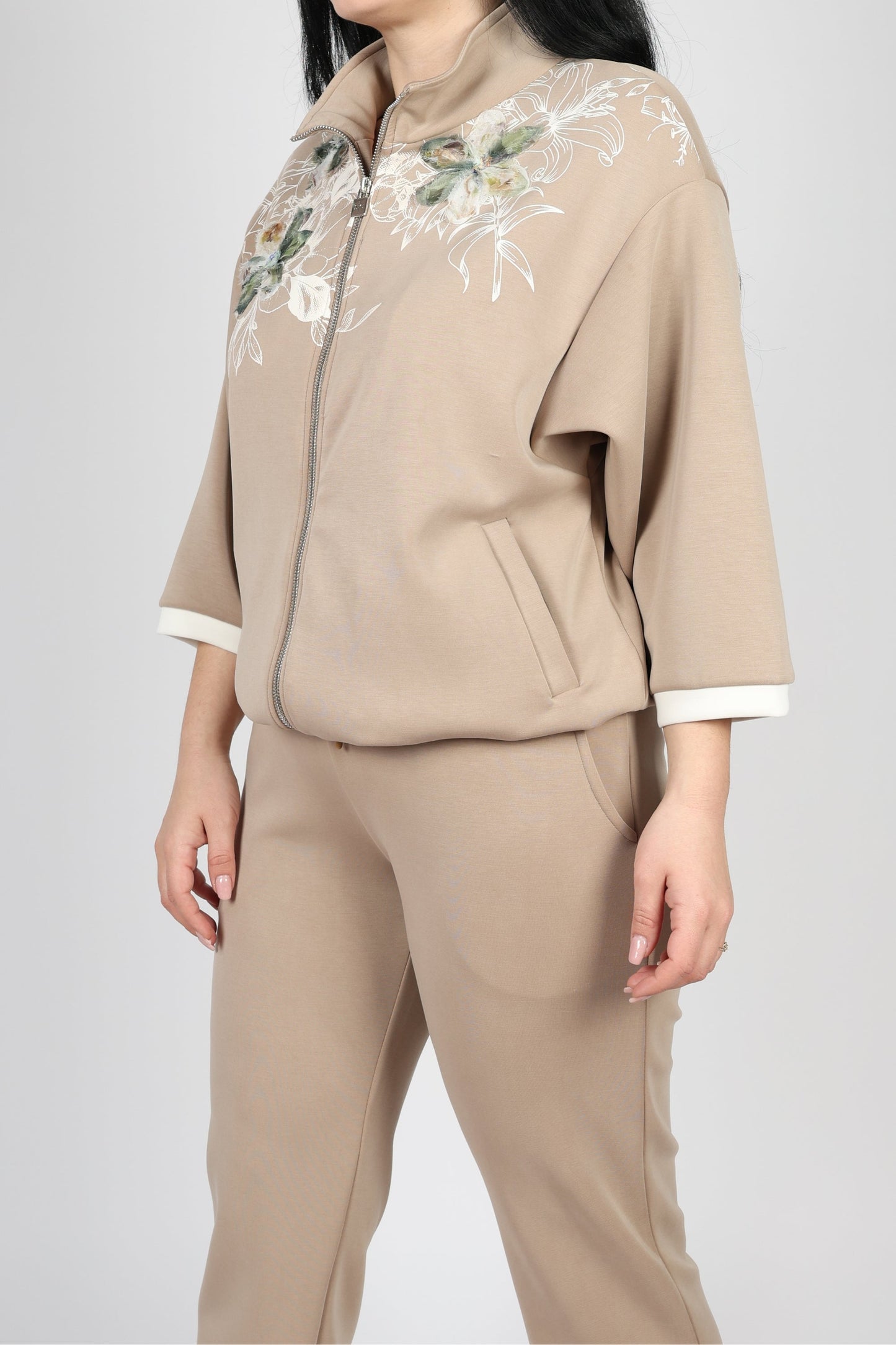 Дамски Комплект от 2 Части, Бежов Roberto Fashion Store Set SCTBEIGE0804TWSTS Beige S