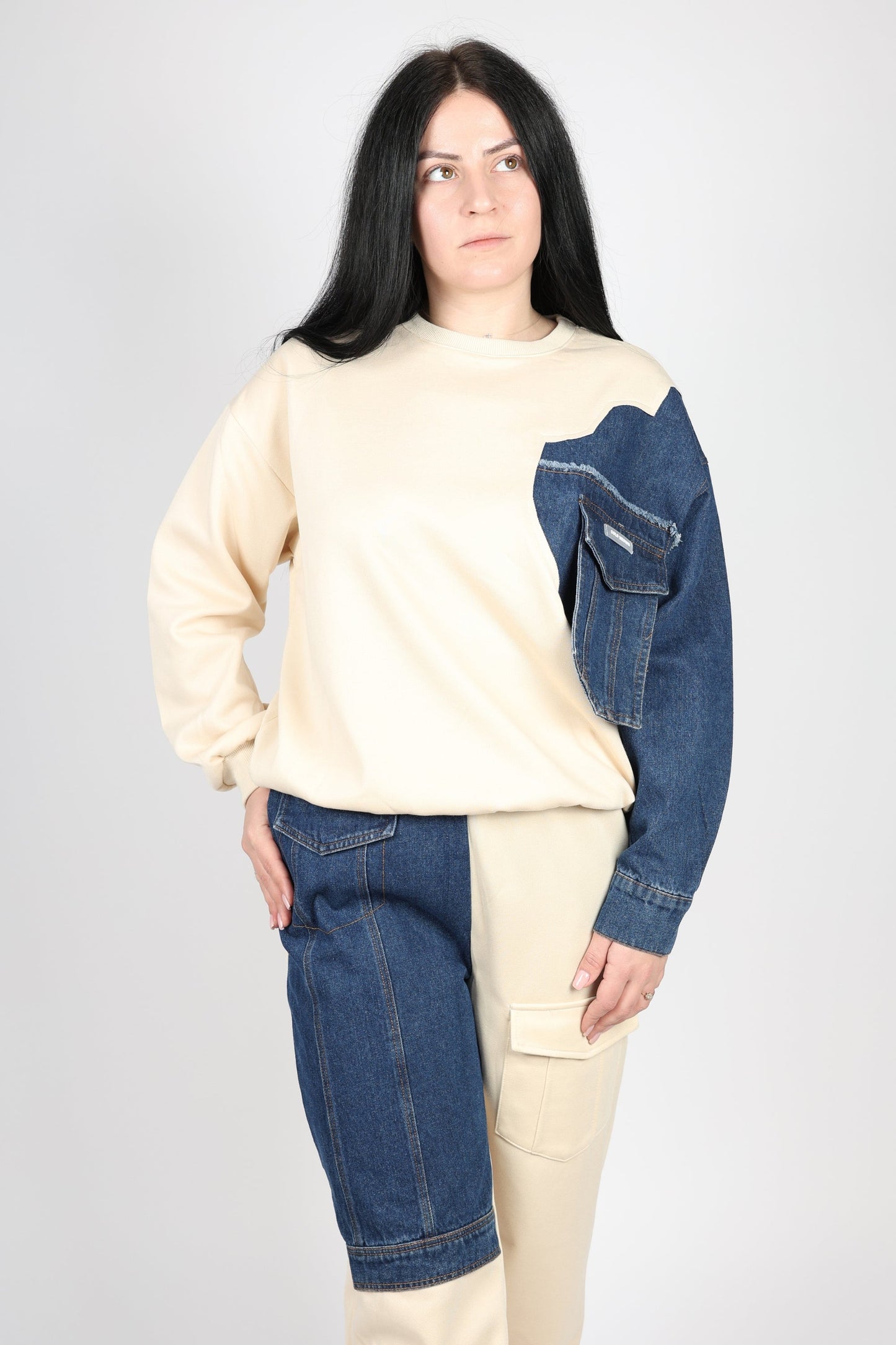 Дамски Комплект от 2 Части, Бежов Roberto Fashion Store Set RBRF1903DNMSETTU Beige TU