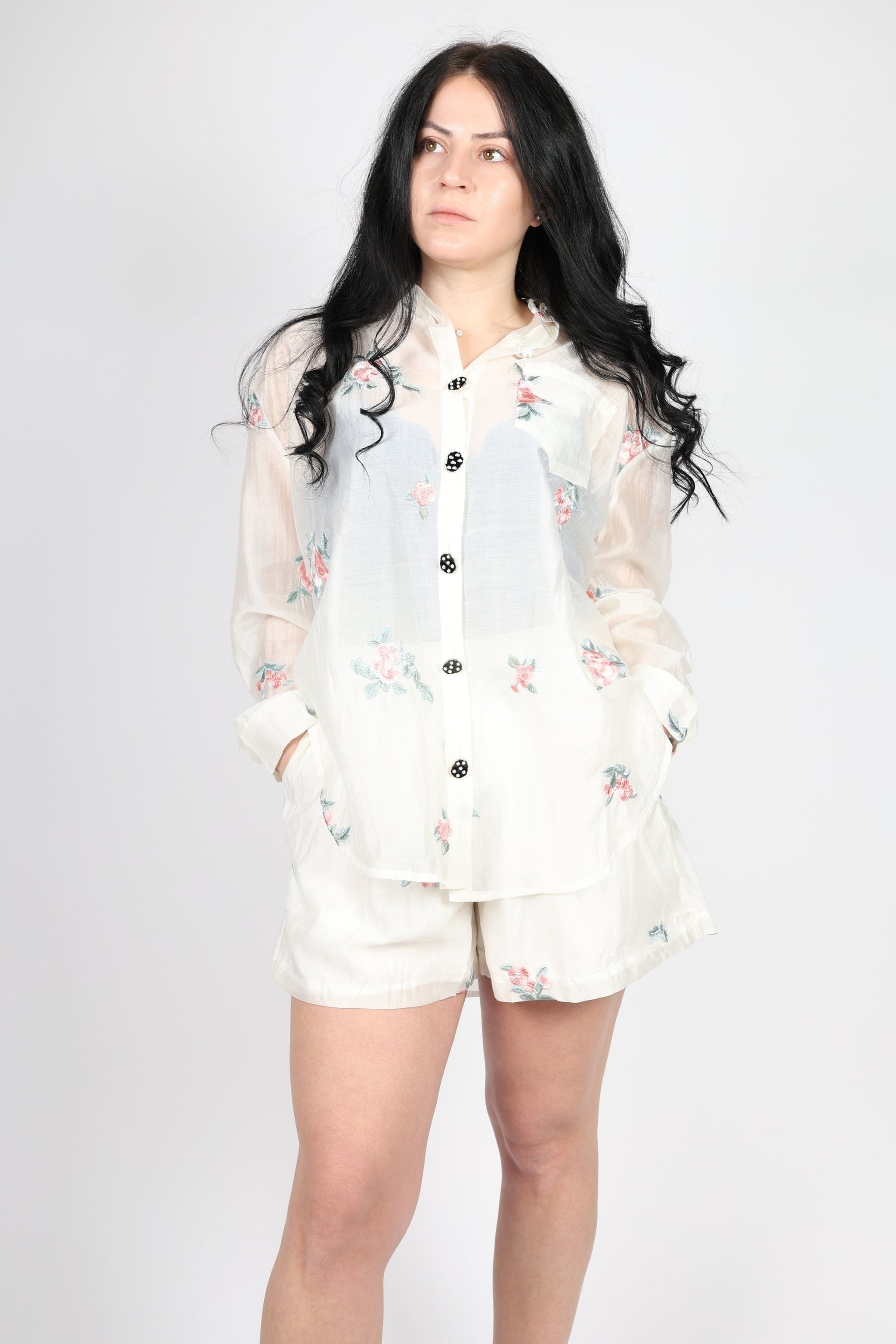 Дамски Комплект от 2 части, Бял Roberto Fashion Store Set RBRF2103ITSETBEI White TU