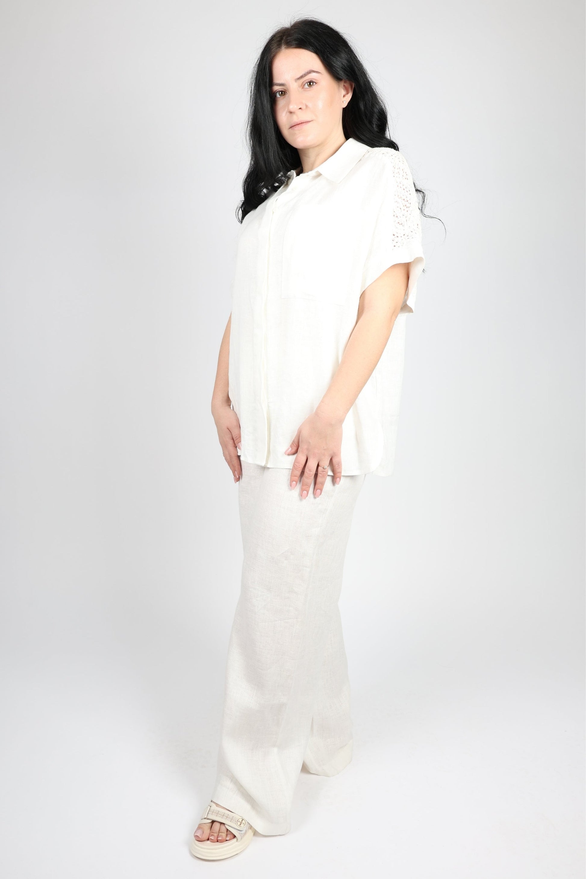 Дамски Комплект от 2 части, Бял Roberto Fashion Store Set RBRF2203STWHLNN40 White 40 EU