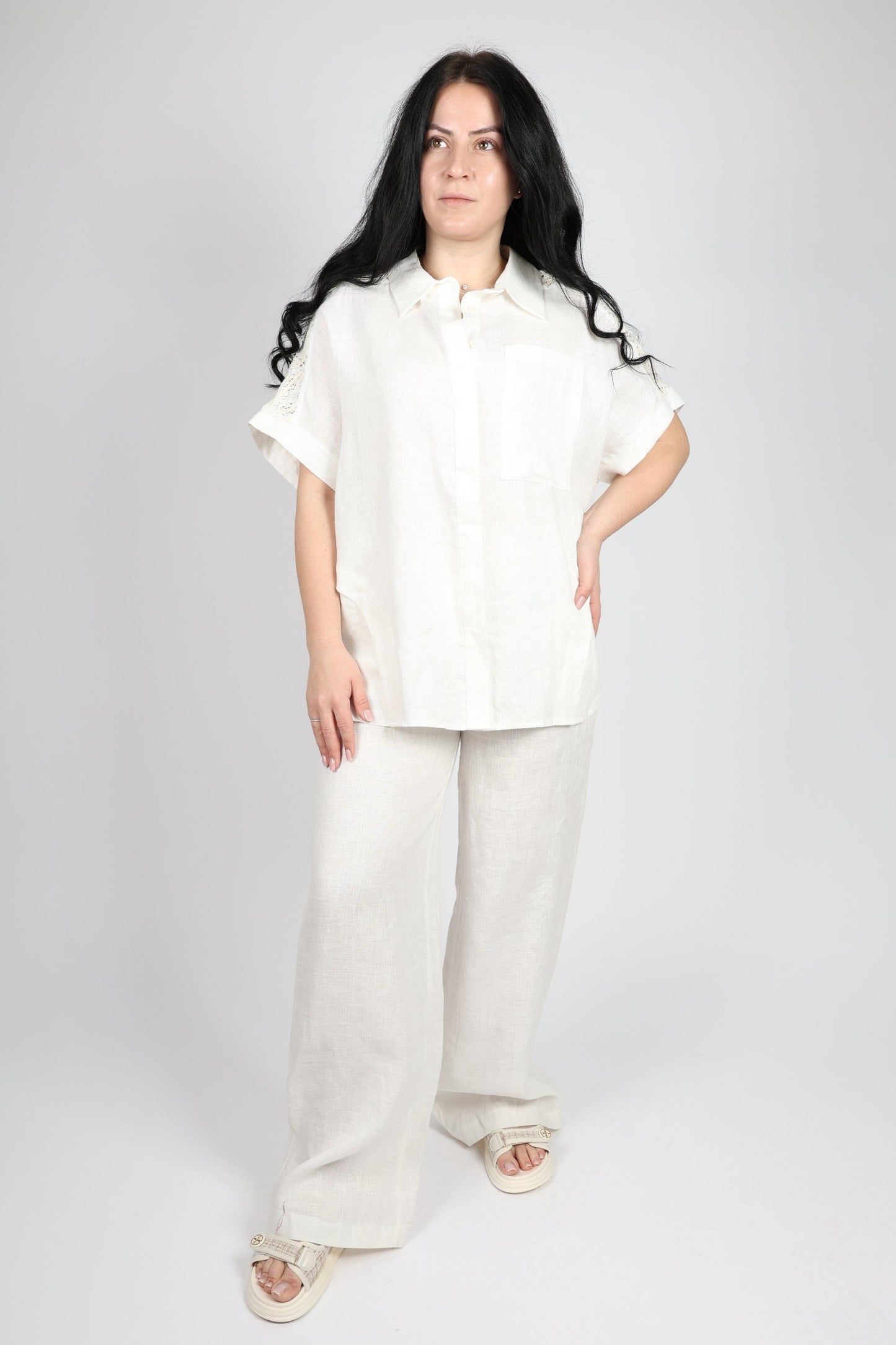 Дамски Комплект от 2 части, Бял Roberto Fashion Store Set RBRF2203STWHLNN40 White 40 EU