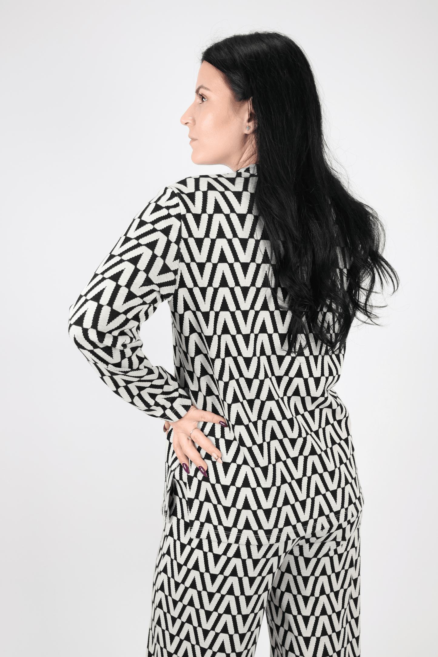 Дамски Комплект от 2 части, Черен, Червен & Син Roberto Fashion Store Set 0F2G4HL1 S INTL Black