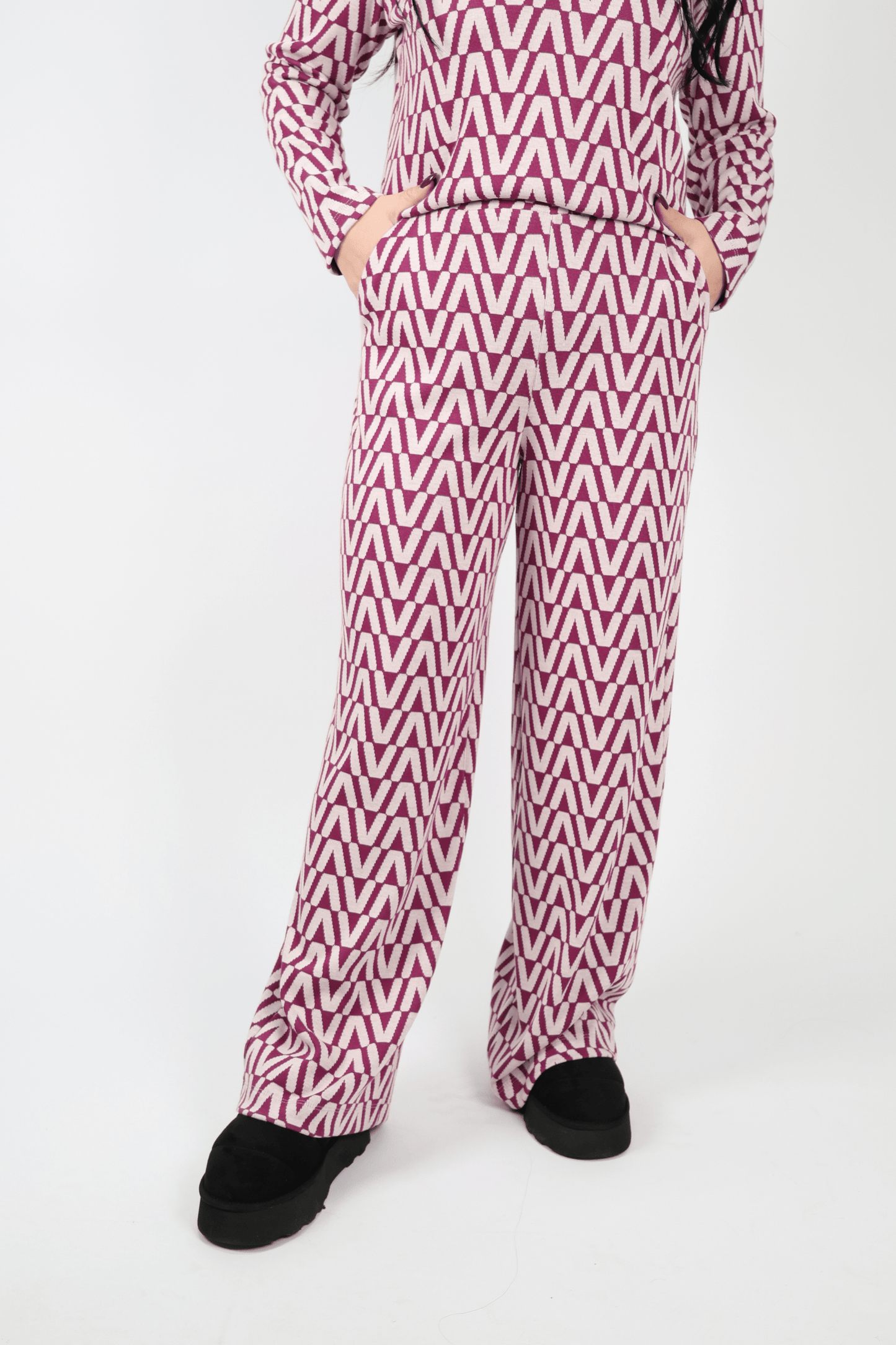 Дамски Комплект от 2 части, Черен, Червен & Син Roberto Fashion Store Set 0F2G4HL3 S INTL Red