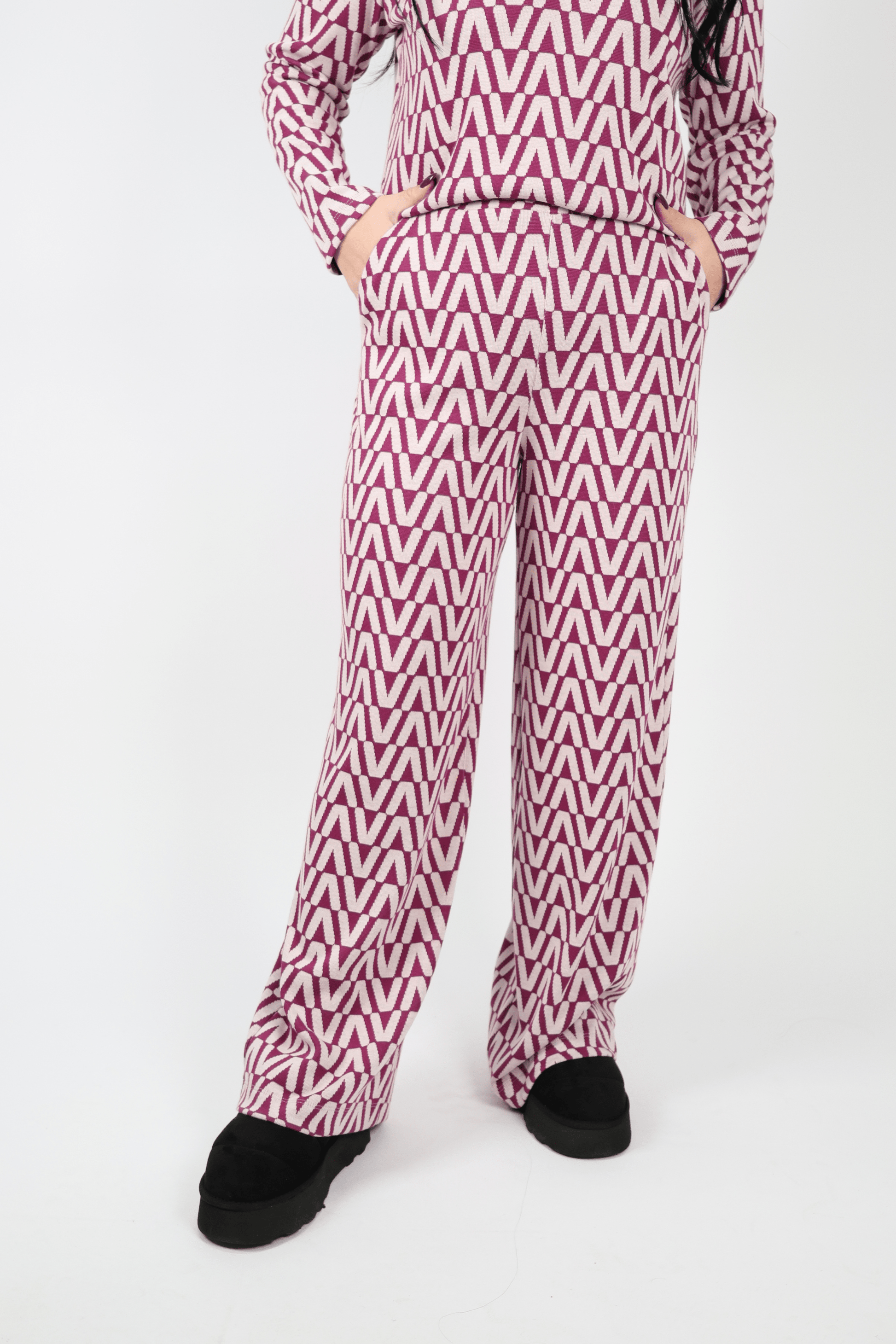 Дамски Комплект от 2 части, Черен, Червен & Син Roberto Fashion Store Set 0F2G4HL3 S INTL Red