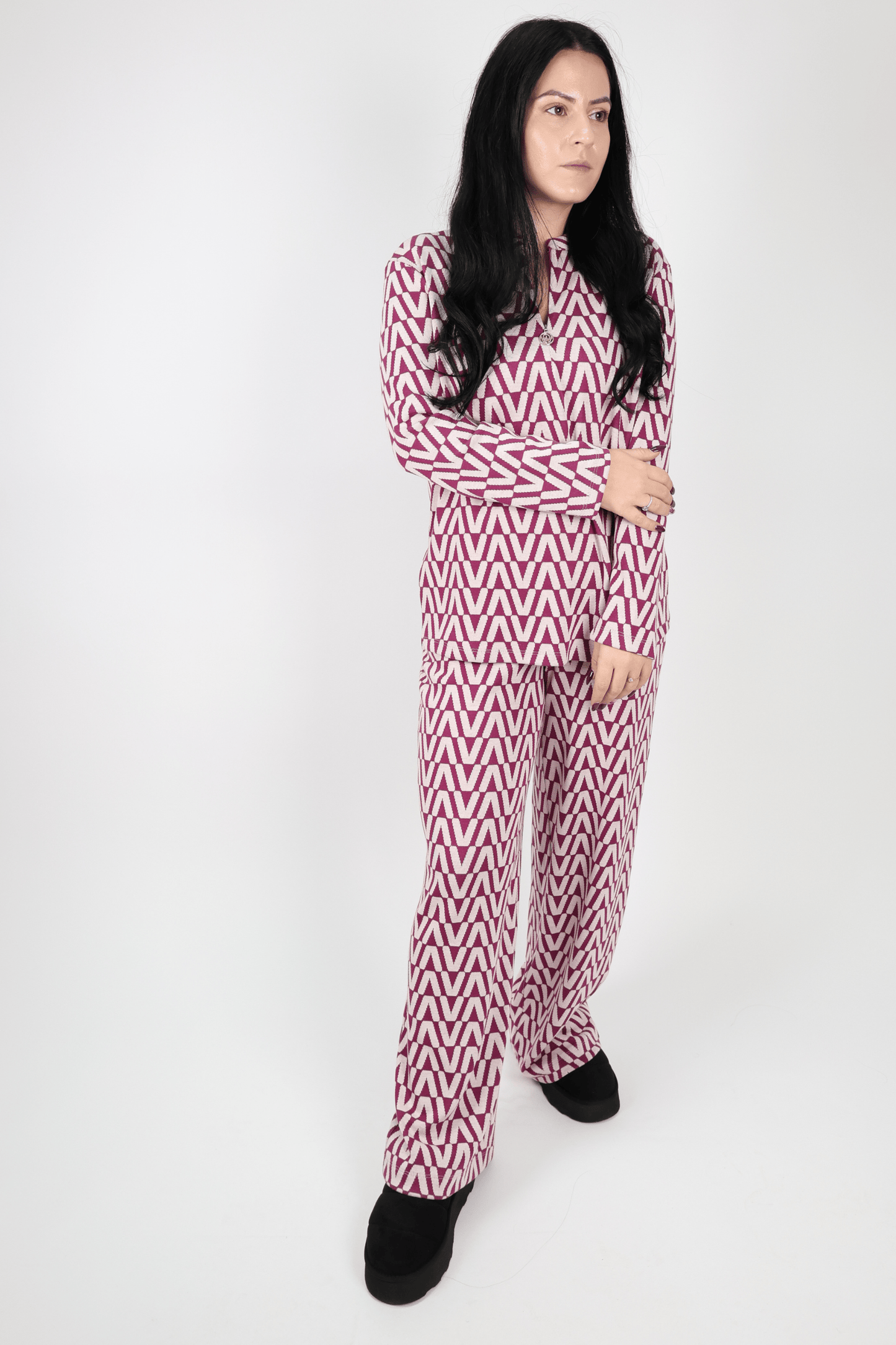 Дамски Комплект от 2 части, Черен, Червен & Син Roberto Fashion Store Set 0F2G4HL2 S INTL Navy
