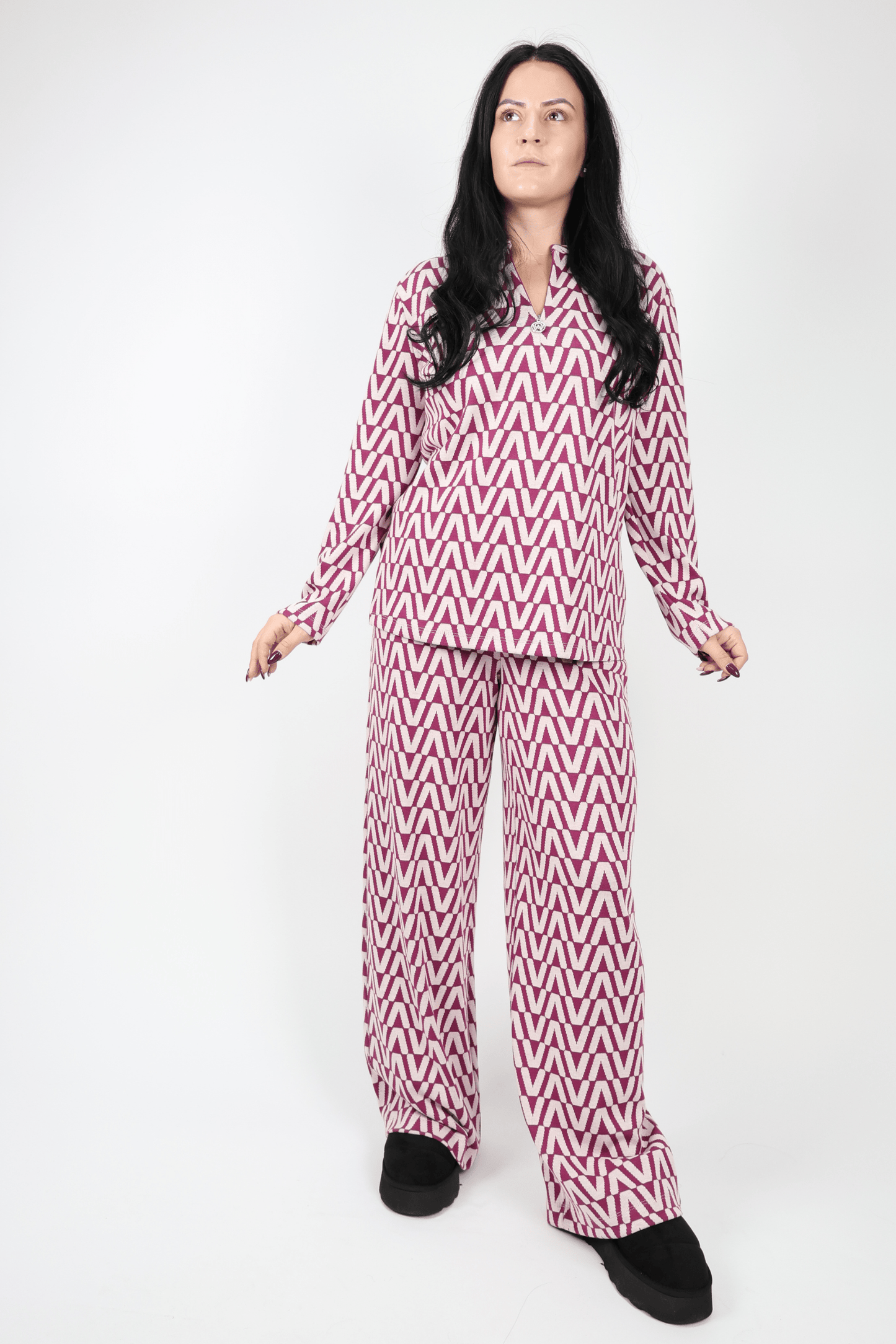 Дамски Комплект от 2 части, Черен, Червен & Син Roberto Fashion Store Set 0F2G4HL2 S INTL Navy