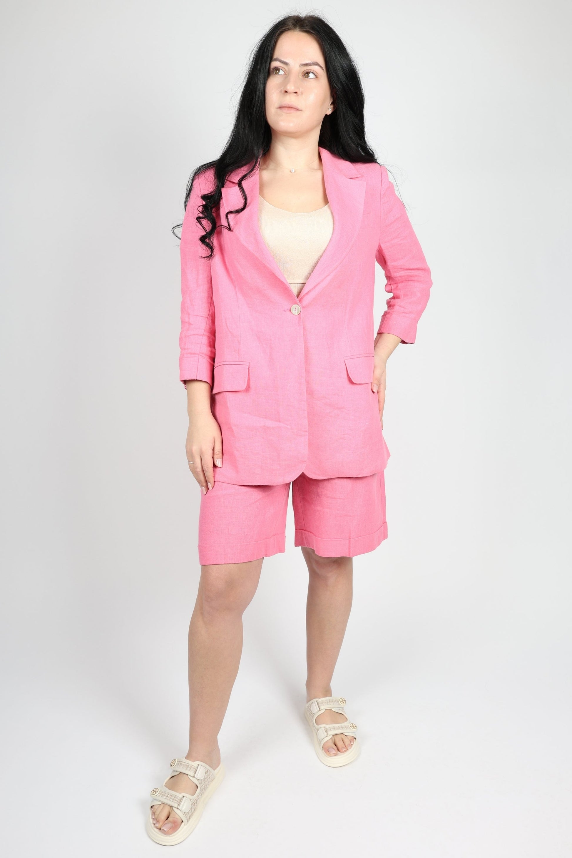 Дамски Комплект от 2 части, Розов Roberto Fashion Store Set RBRF2103TRKSTPNK36 Pink 36 EU