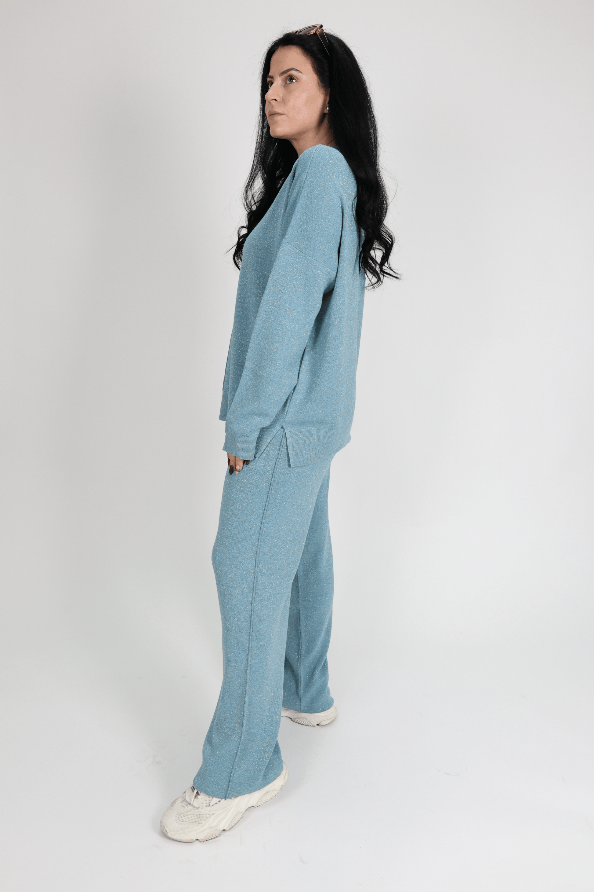 Дамски Комплект от 2 Части, Син Roberto Fashion Store Set E4F5G6 L INTL Blue