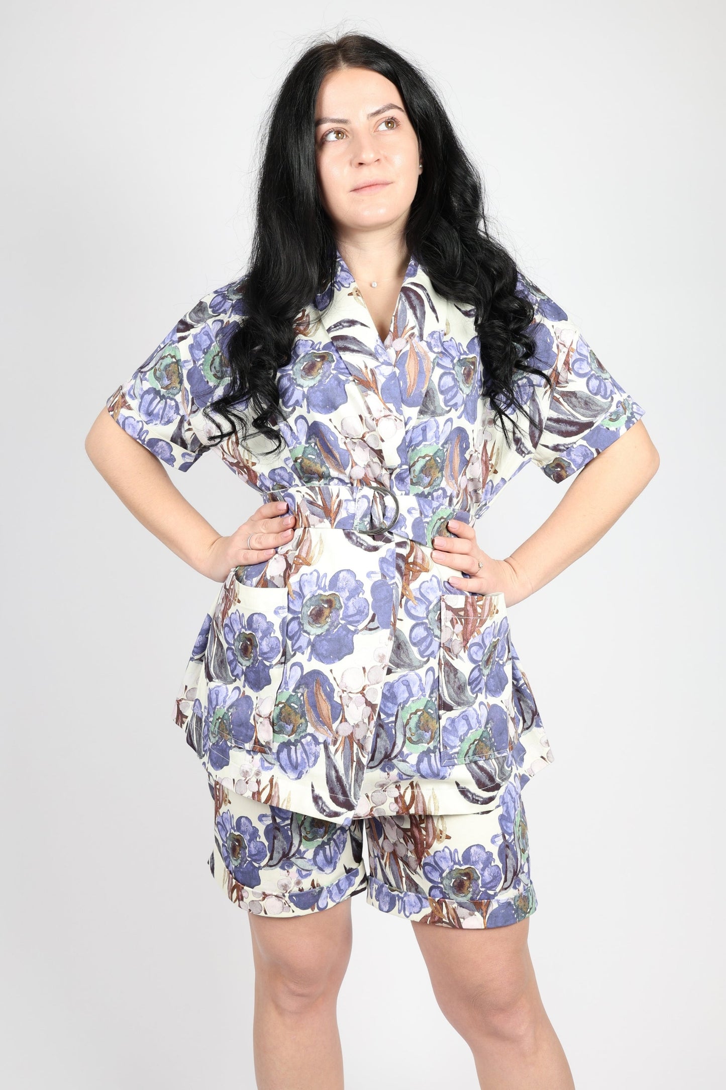 Дамски Комплект от 2 части, Син Roberto Fashion Store Set RBRF2103STBLUTRK36 Blue 36 EU