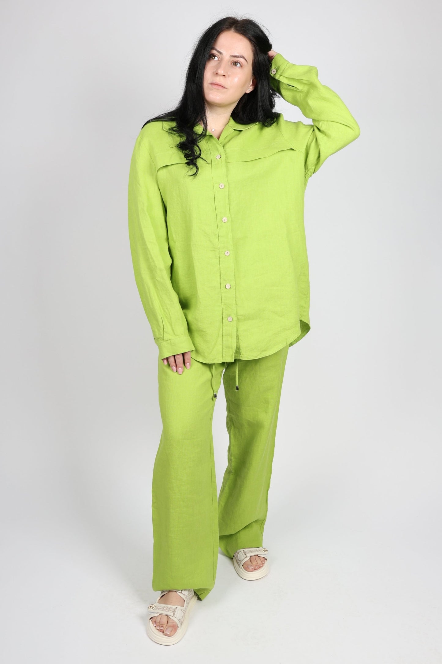 Дамски Комплект от 2 части, Зелен Roberto Fashion Store Set RBRF2203GRNSTLNN36 Green 36
