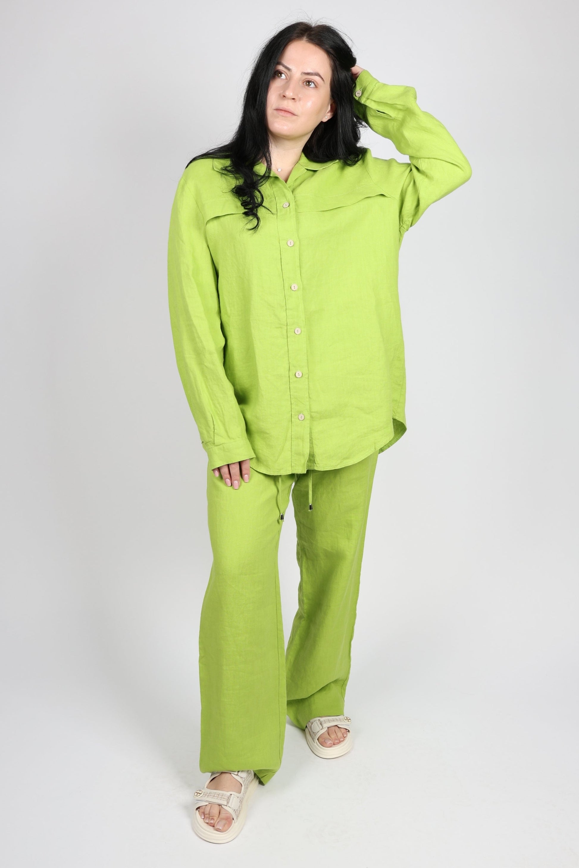 Дамски Комплект от 2 части, Зелен Roberto Fashion Store Set RBRF2203GRNSTLNN36 Green 36