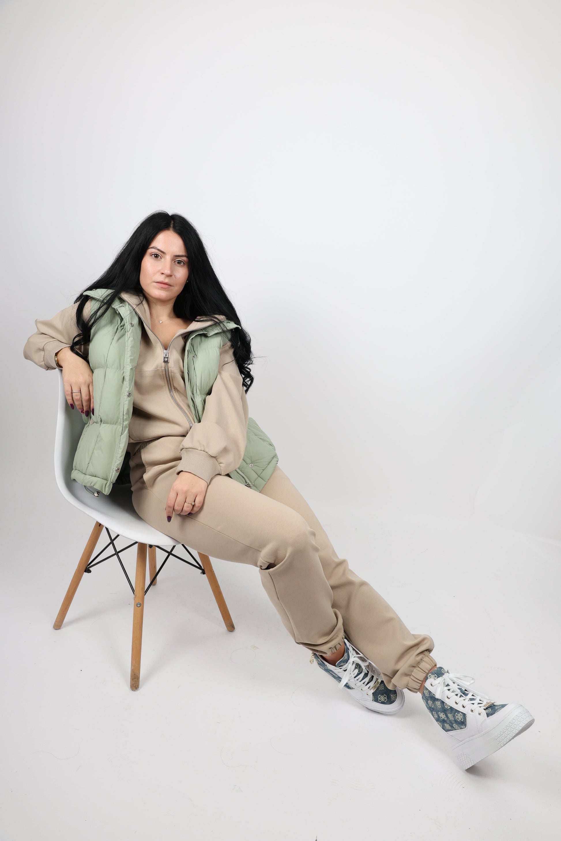 Дамски Комплект от 3 части, Бежов Roberto Fashion Store C8D9E0S S INTL Beige