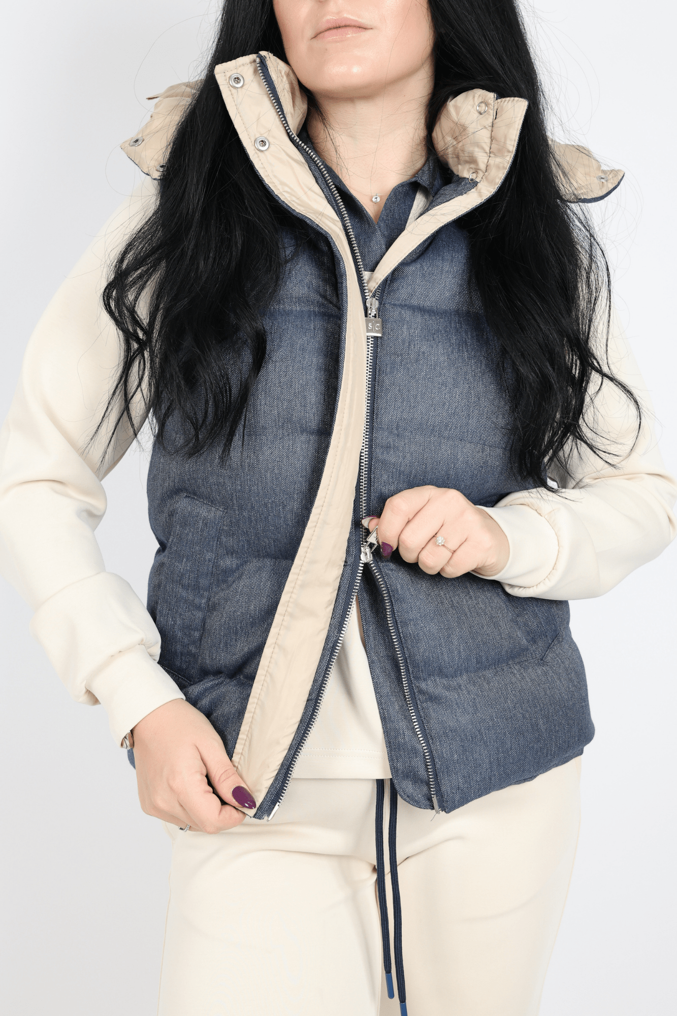 Дамски Комплект от 3 Части, Бежов & Бял Roberto Fashion Store Set A2B3C4SW S INTL White