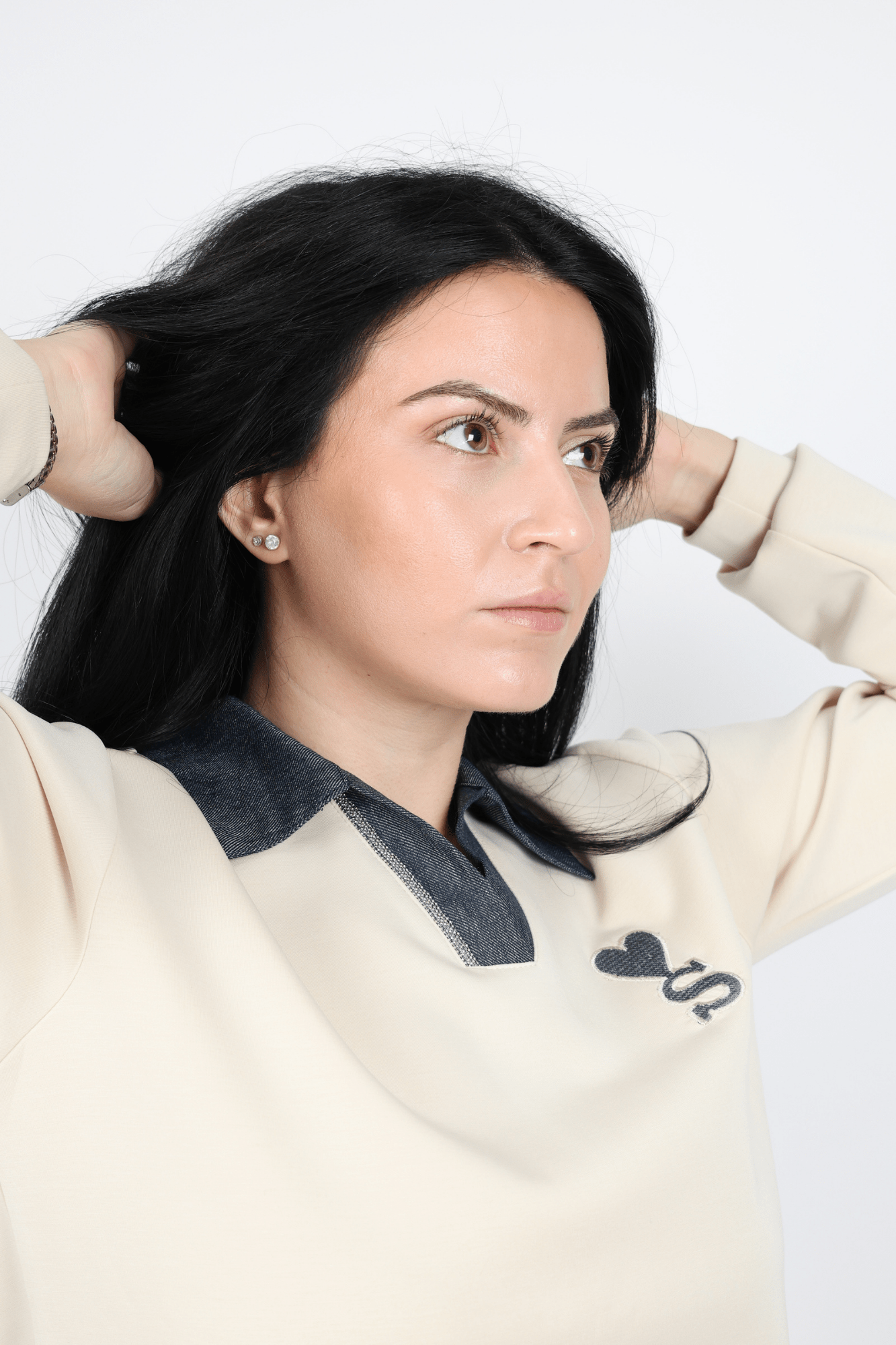 Дамски Комплект от 3 Части, Бежов & Бял Roberto Fashion Store Set A2B3C4SW S INTL White