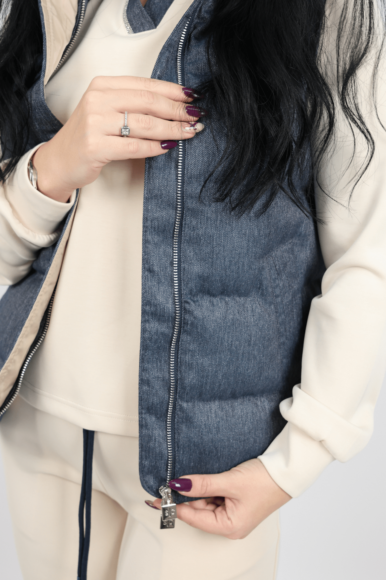 Дамски Комплект от 3 Части, Бежов & Бял Roberto Fashion Store Set A2B3C4SW S INTL White