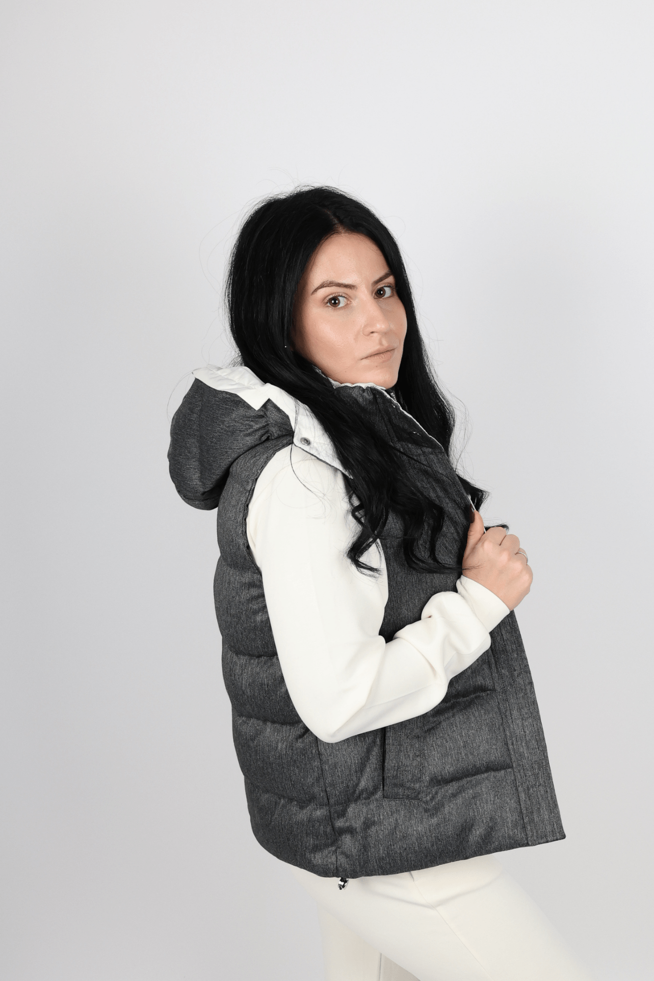 Дамски Комплект от 3 Части, Бежов & Бял Roberto Fashion Store Set A2B3C4SW S INTL White