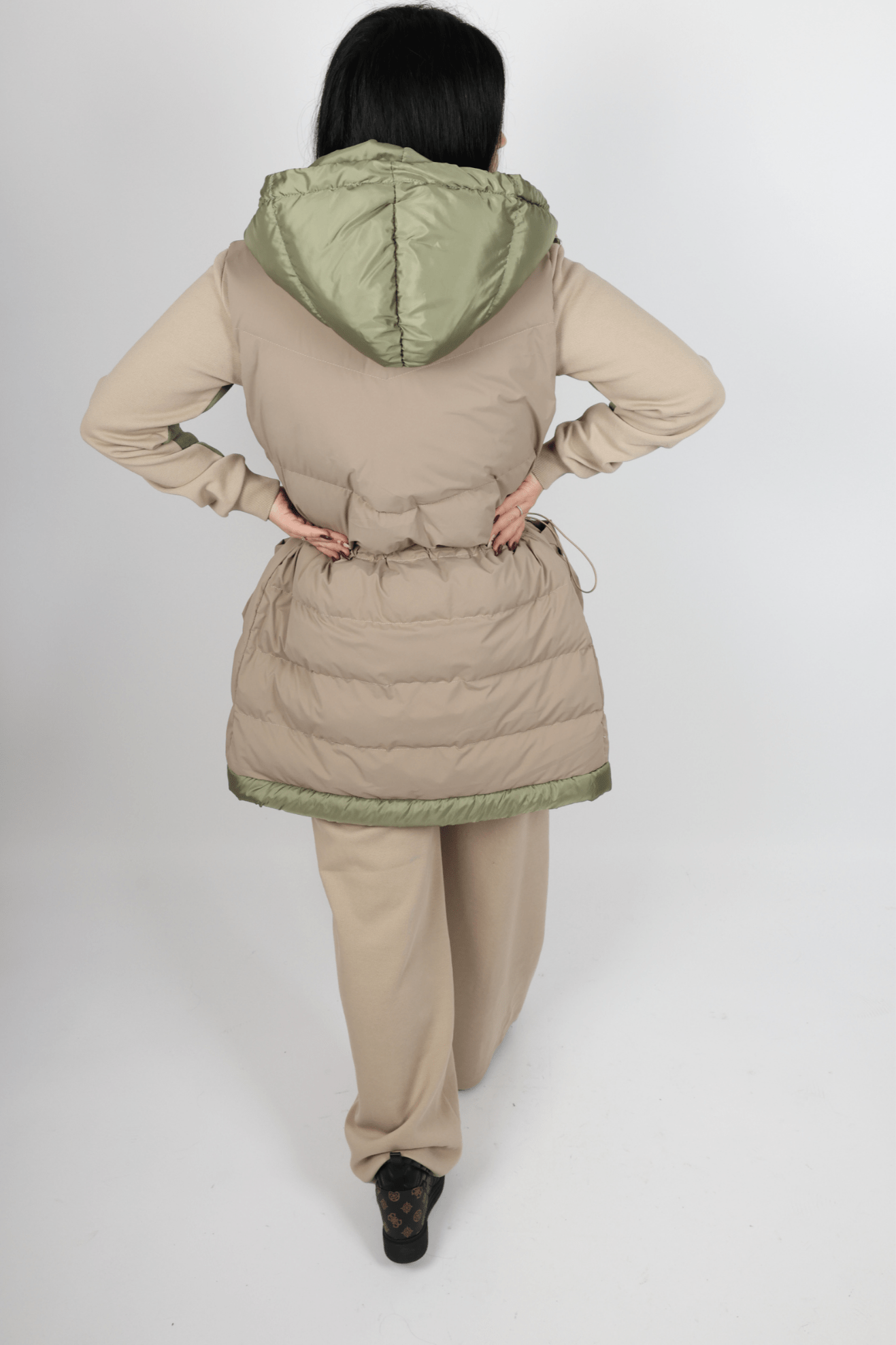 Дамски Комплект от 3 Части, Кафяв & Зелен Roberto Fashion Store Set L7M8N9SB S INTL Brown
