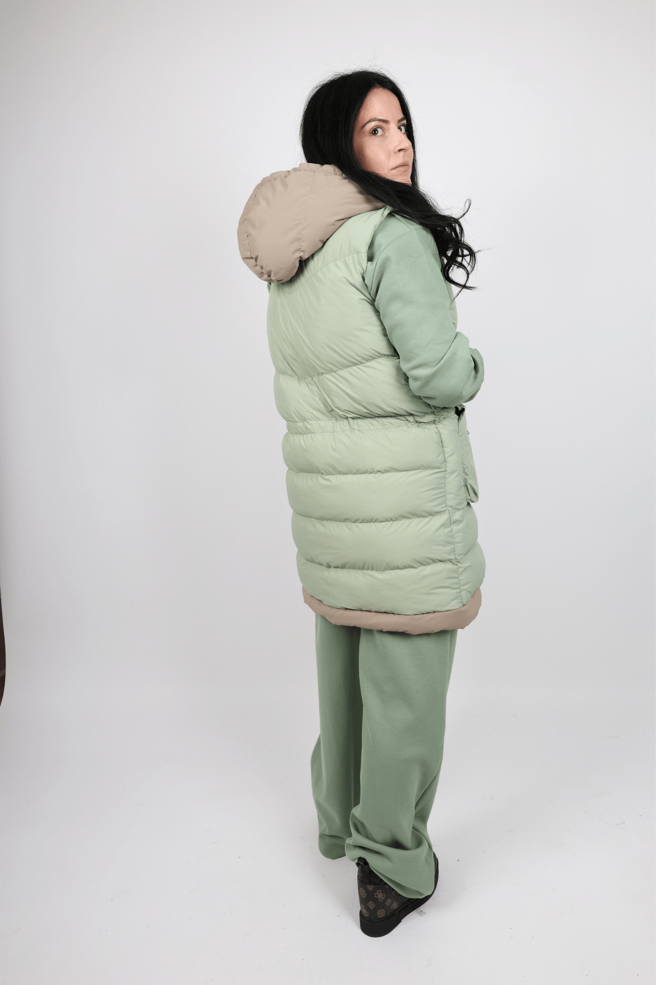 Дамски Комплект от 3 Части, Кафяв & Зелен Roberto Fashion Store Set L7M8N9SG S INTL Green