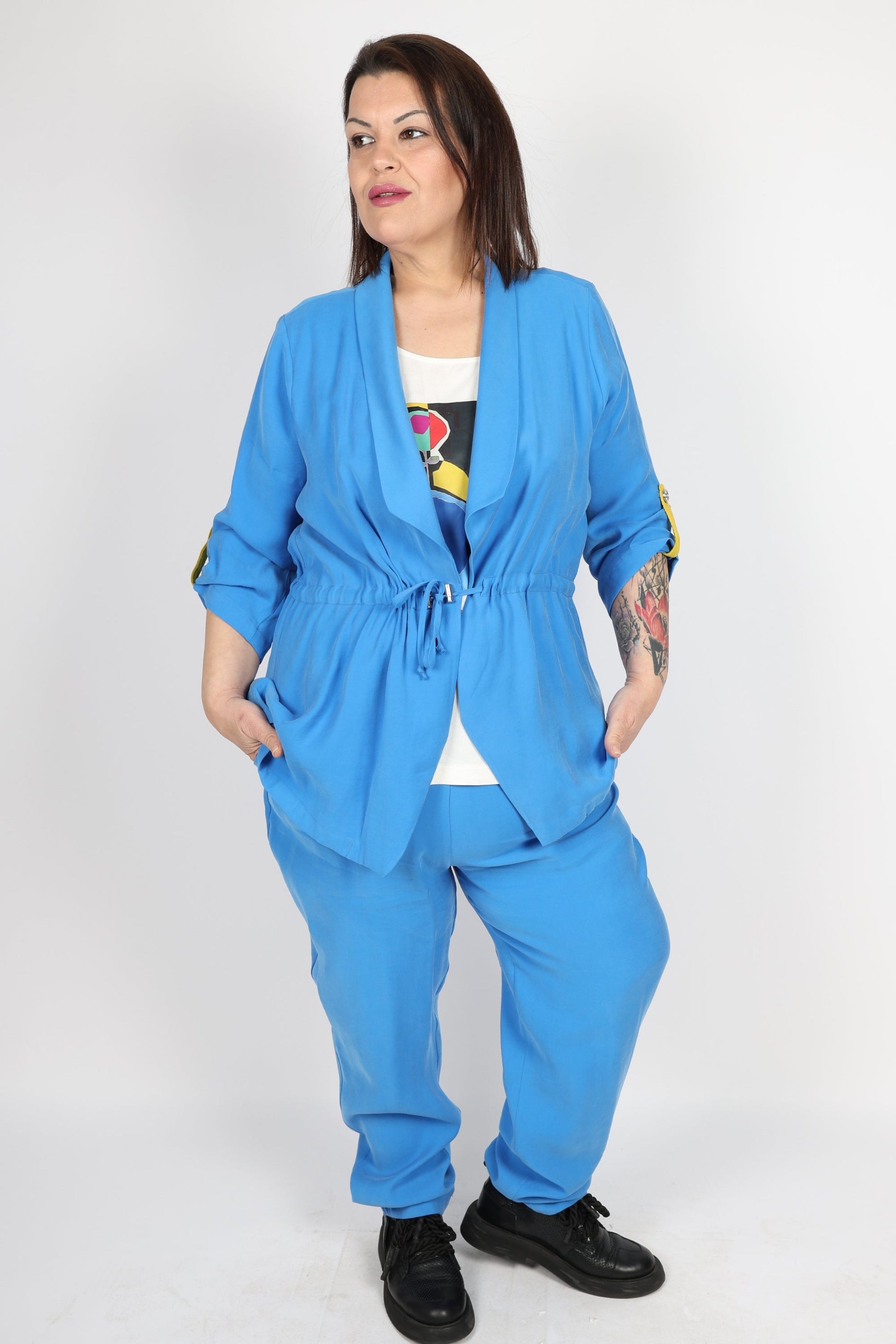Дамски Комплект от 3 части, Син Roberto Fashion Store Set RBRF1803STBLUTRIPLE - 1 Blue 42 EU