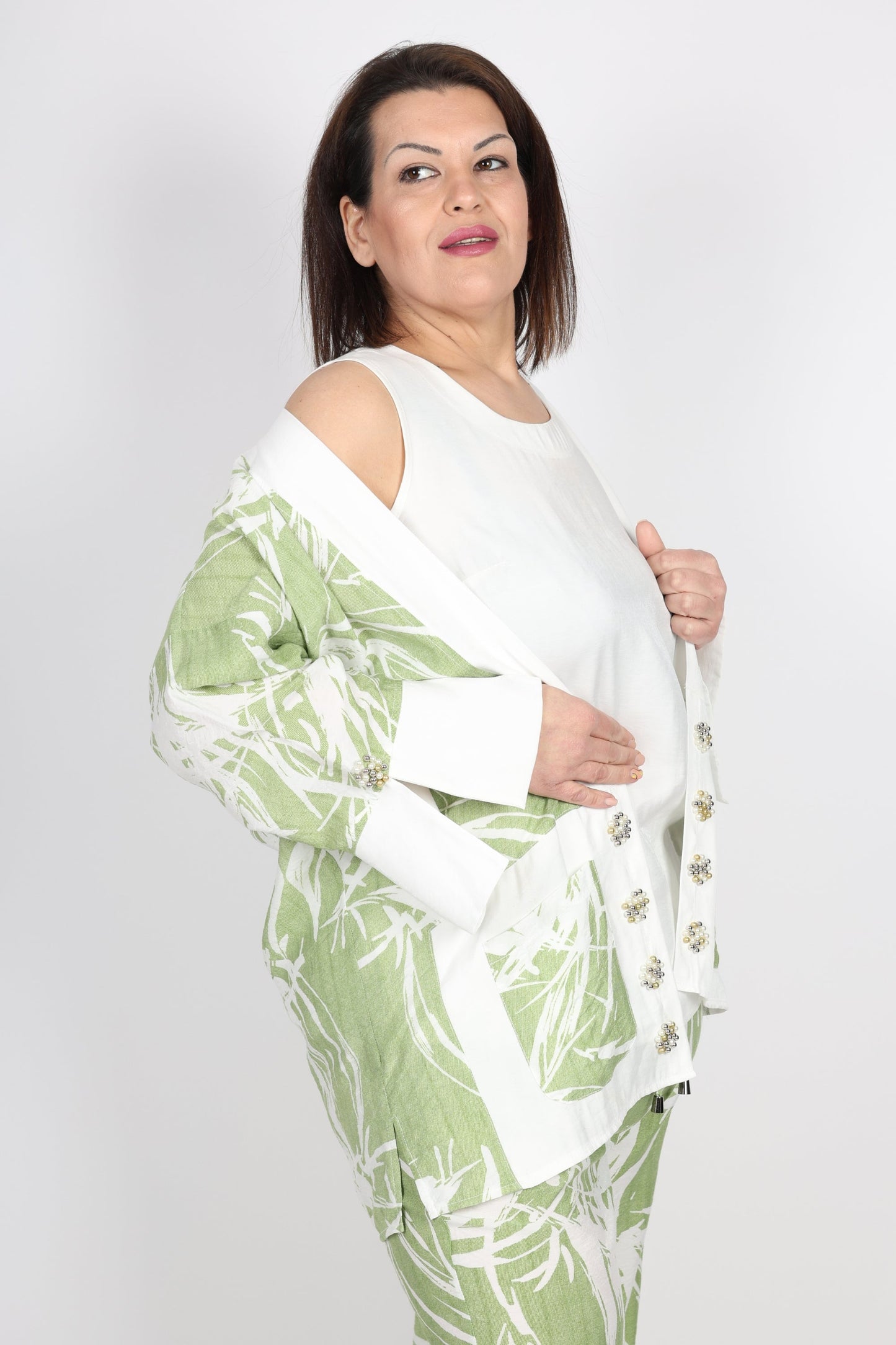 Дамски Комплект от 3 части, Зелен Roberto Fashion Store Set RBRF1803STGRN44 Green 44 EU