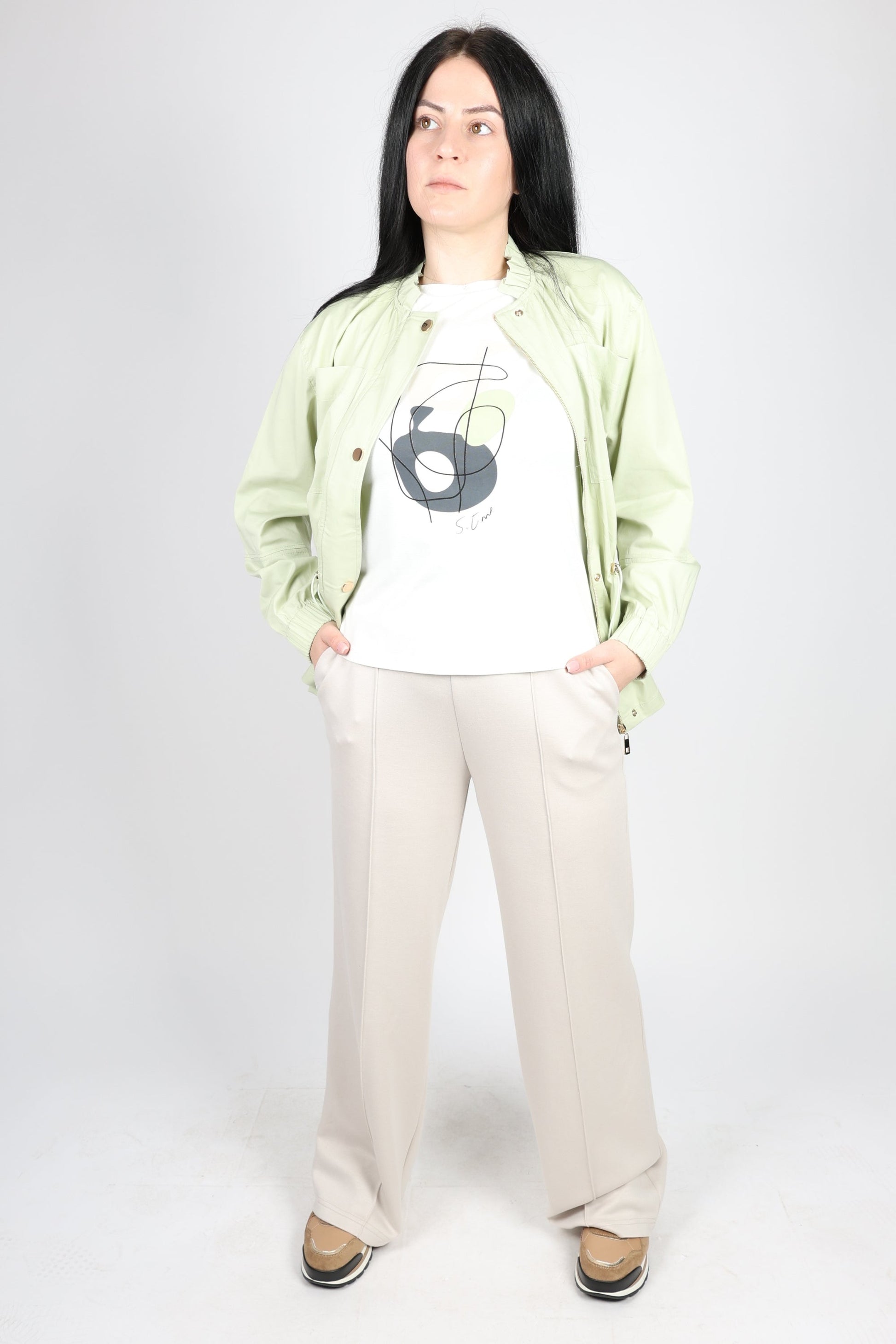 Дамски Комплект от 3 Части, Зелен Roberto Fashion Store Set RBRF1903SPRTSETGRN38 Green 38 EU