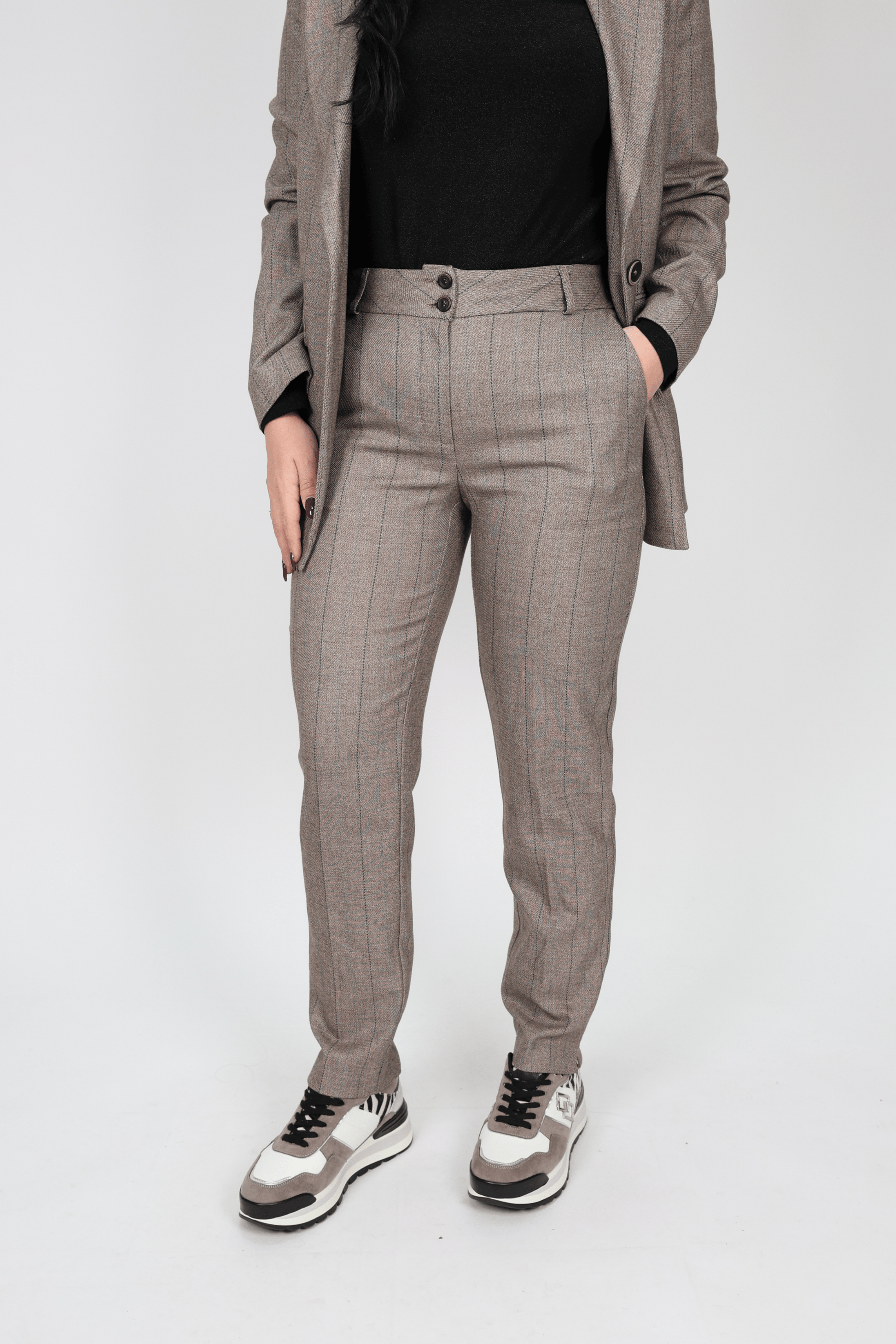 Дамски Костюм, Сив Roberto Fashion Store Set 4J6K8L36EU 36 EU Grey