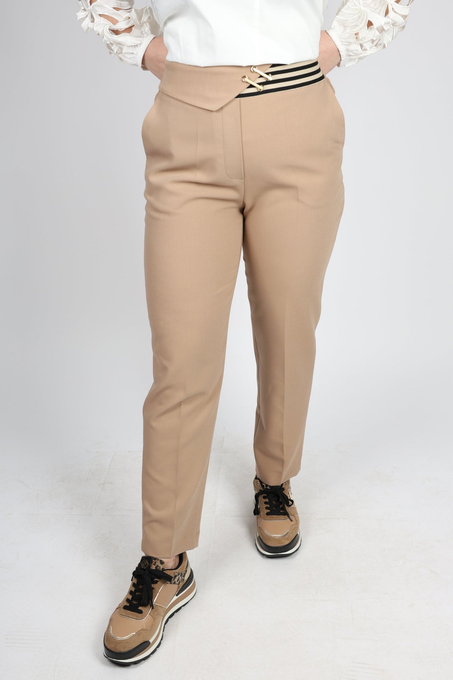 Дамски Панталон, Бежов Roberto Fashion Store Trousers RBRF1903TRSRBEICTTN36 Beige 36 EU