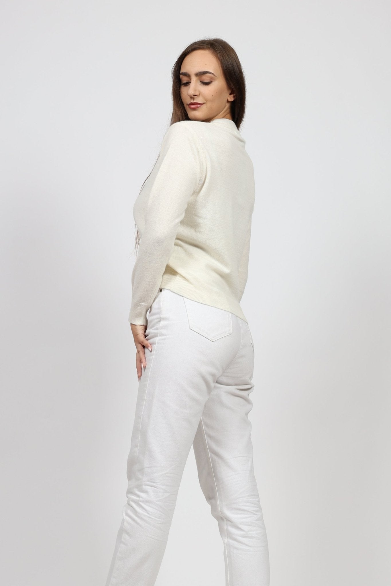 Women's Sweater, White