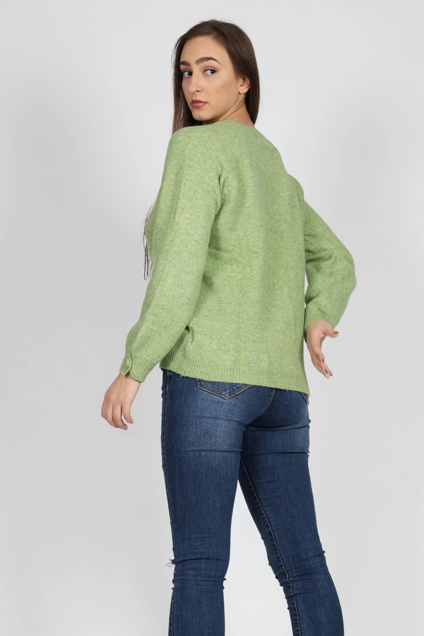 Дамски Пуловер, Зелен Andy & Lucy Paris Roberto Fashion Store Sweater ANL1311SWEGRNPAMSM S - M