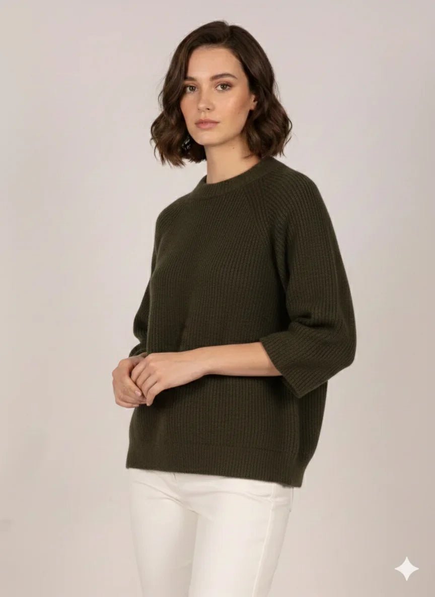 Дамски Пуловер, Зелен Gold&Gold Roberto Fashion Store Sweater GNG1601SWEGRNKNITU TU