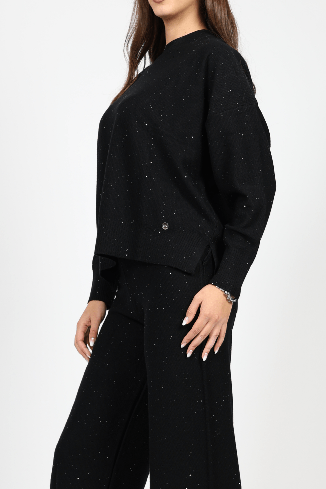 Women's Wool 2-Piece Set, Black