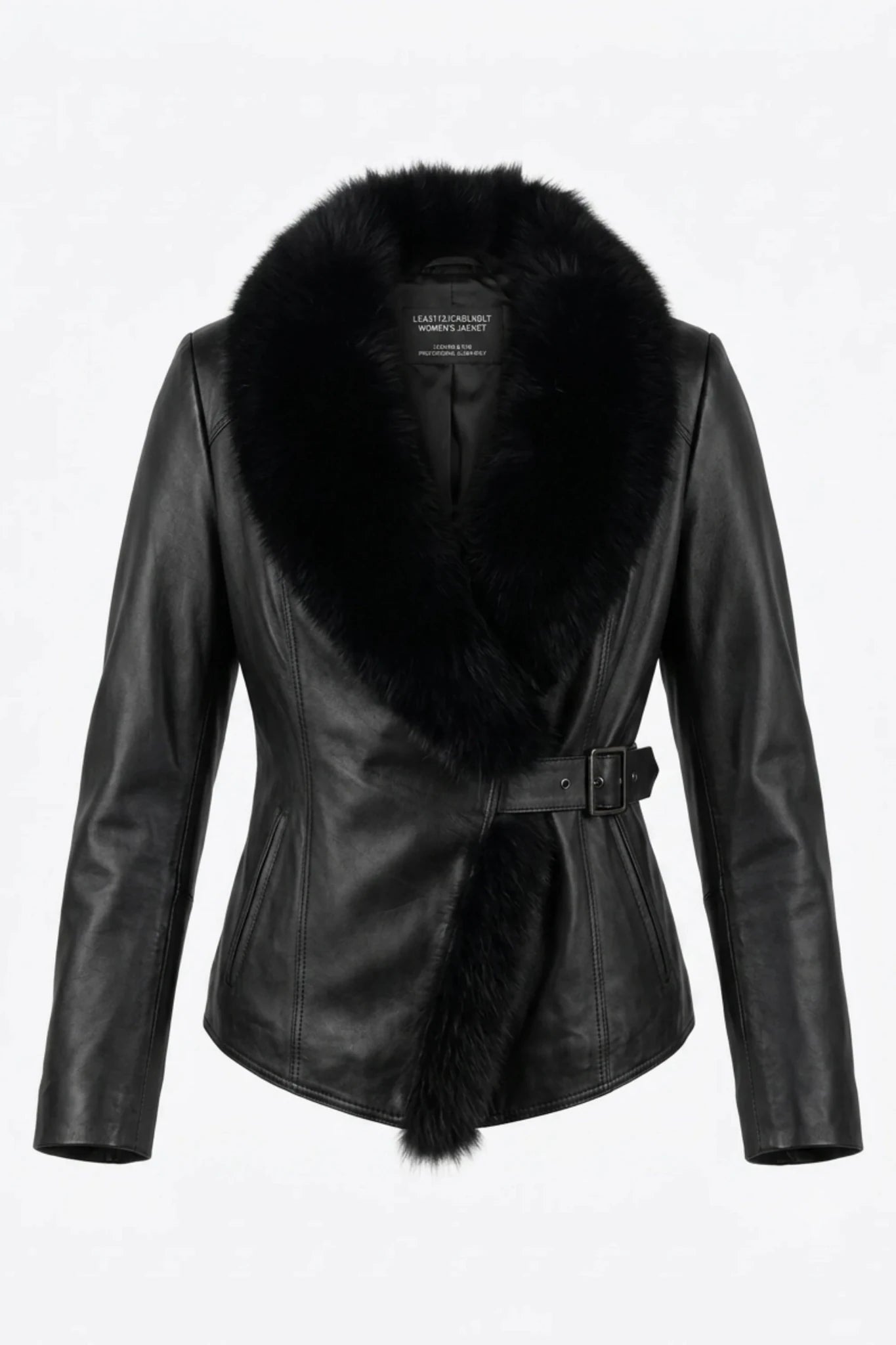 Дамско кожено яке Capodanno - Черно Roberto&Co Roberto Fashion Store Jacket LEA3112JCKBLKBL+4XL 2XL