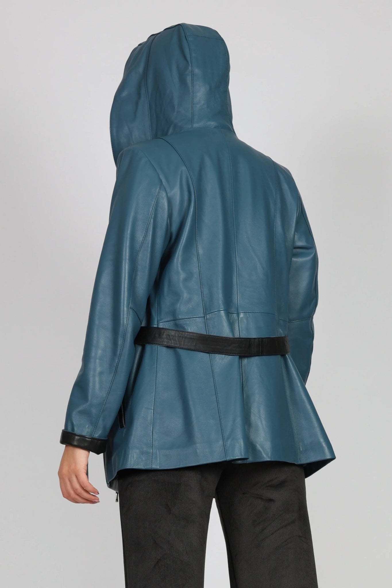 Дамско Кожено Яке, Син Roberto Fashion Roberto Fashion Store Jacket LEA2511JCKPETBLTM XS