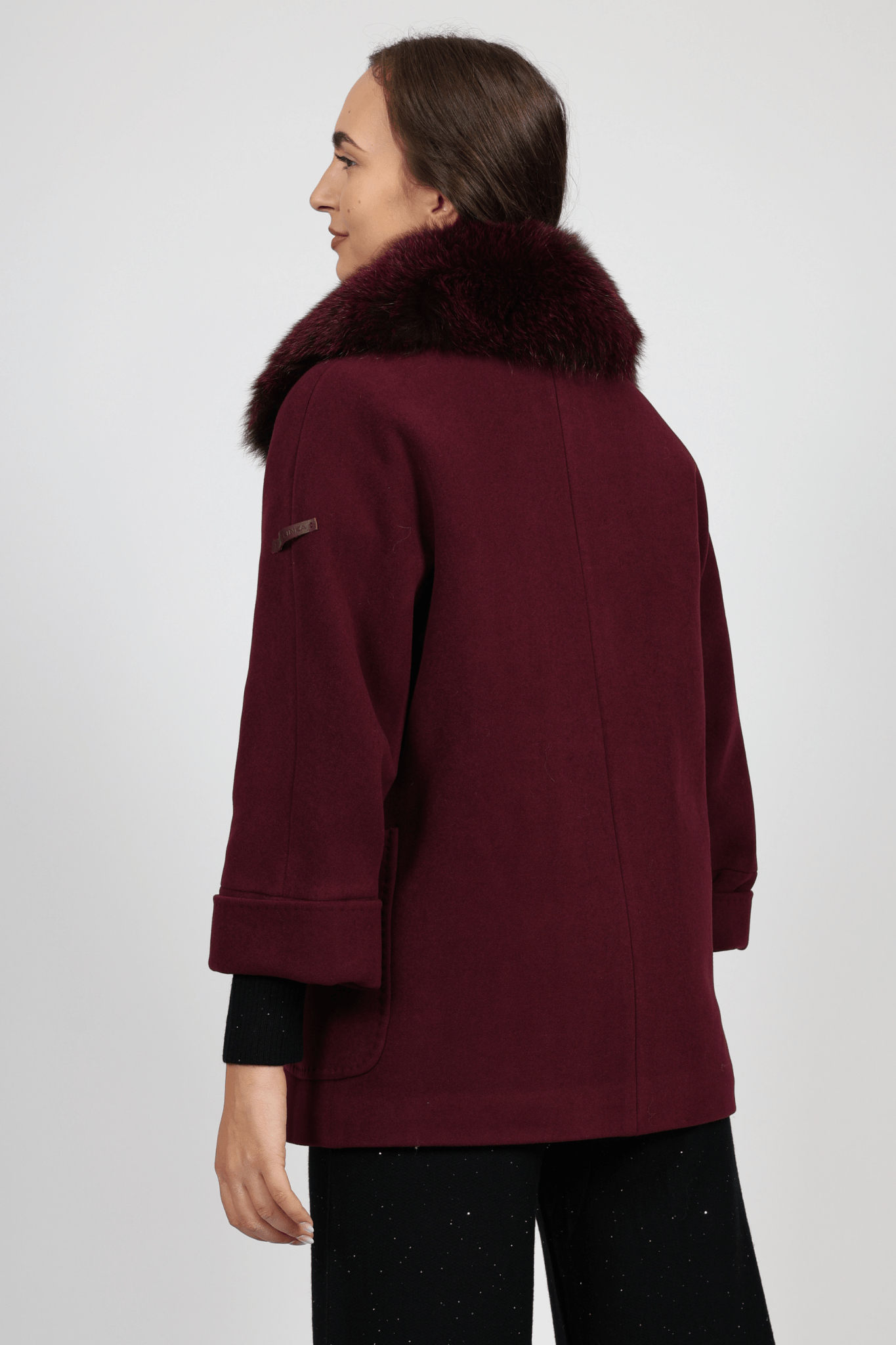 Women's Coat, Burgundy