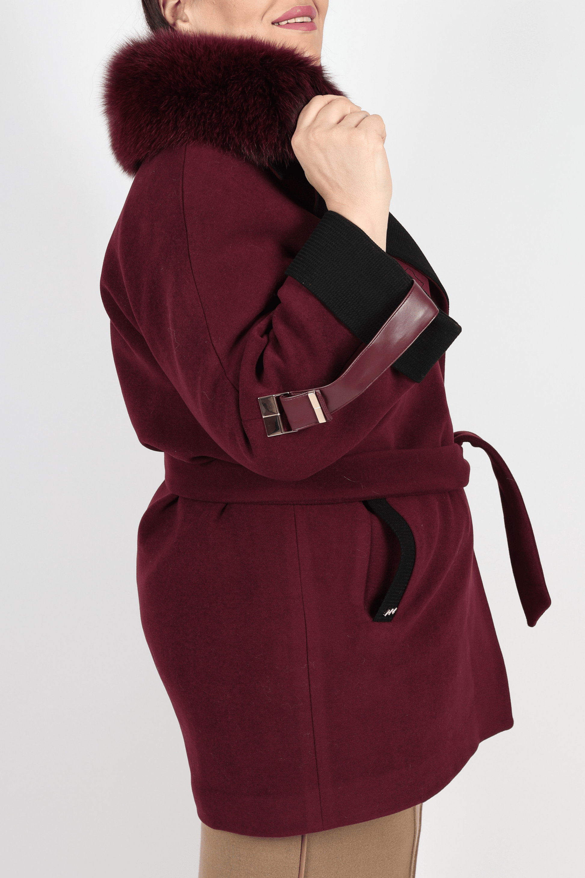 Дамско Палто, Червен Roberto Fashion Store Coat CTBORWOOL1203 44 EU Red