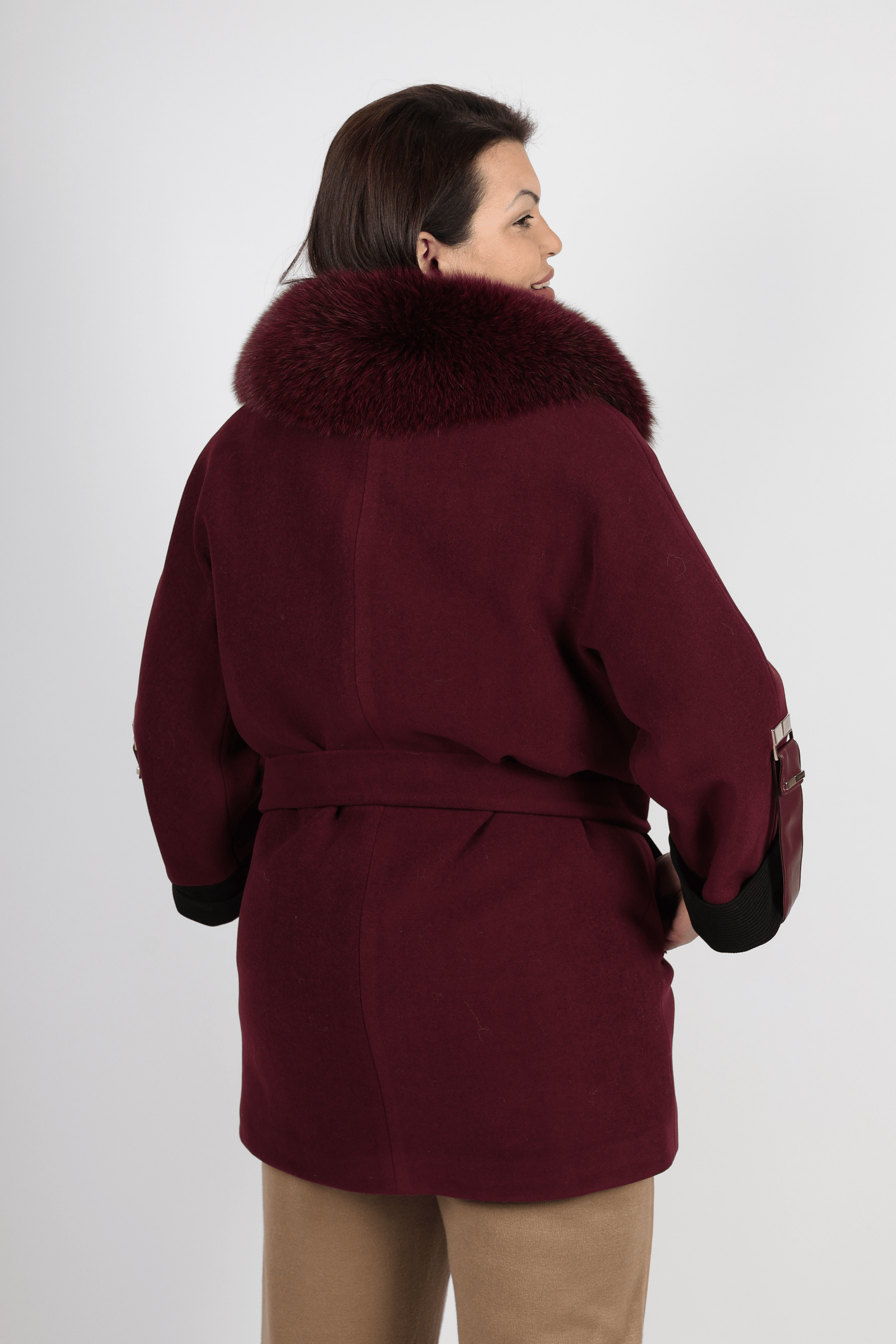 Дамско Палто, Червен Roberto Fashion Store Coat CTBORWOOL1203 44 EU Red