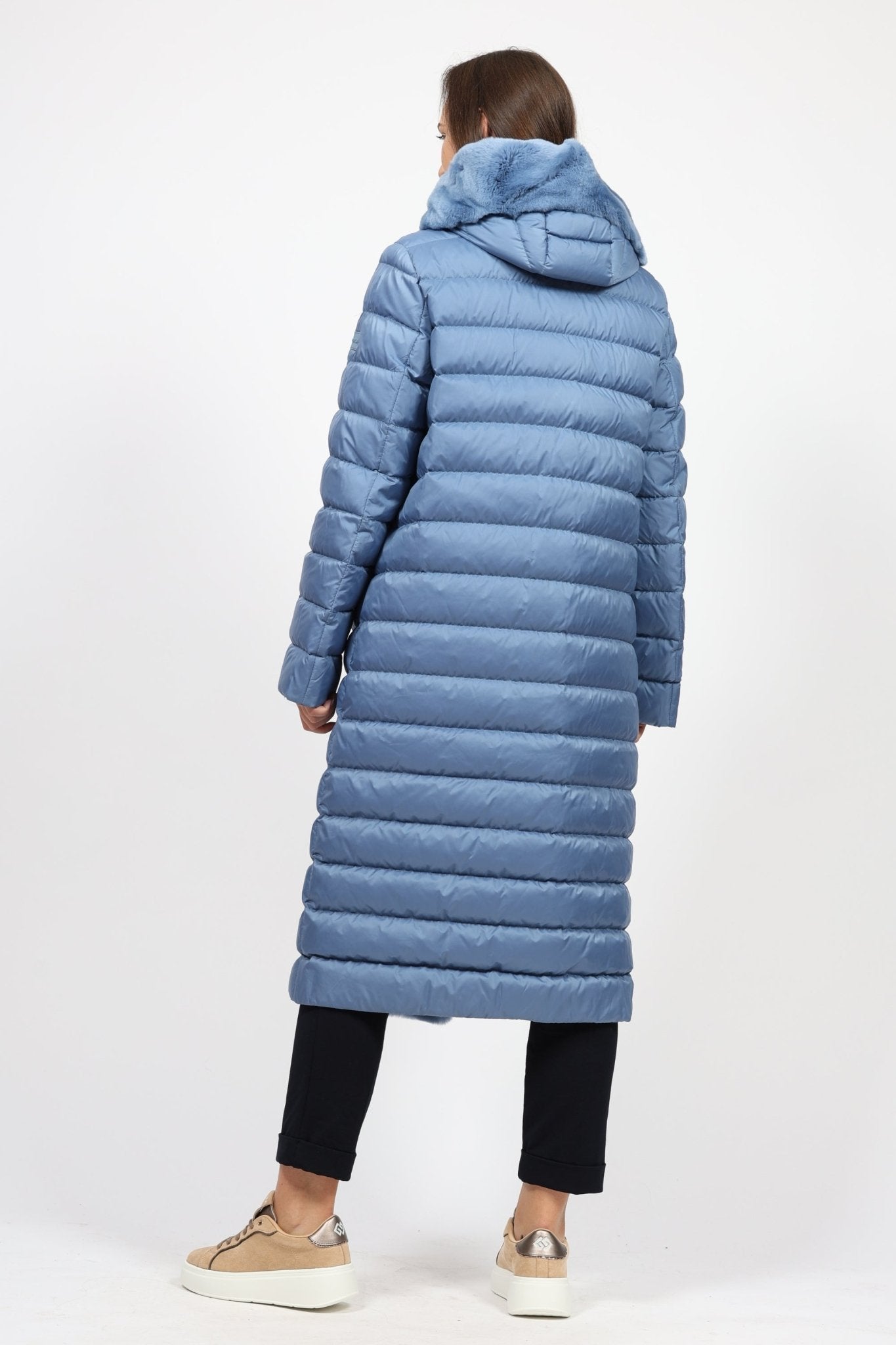 Women's Goose Down Coat, Sky Blue