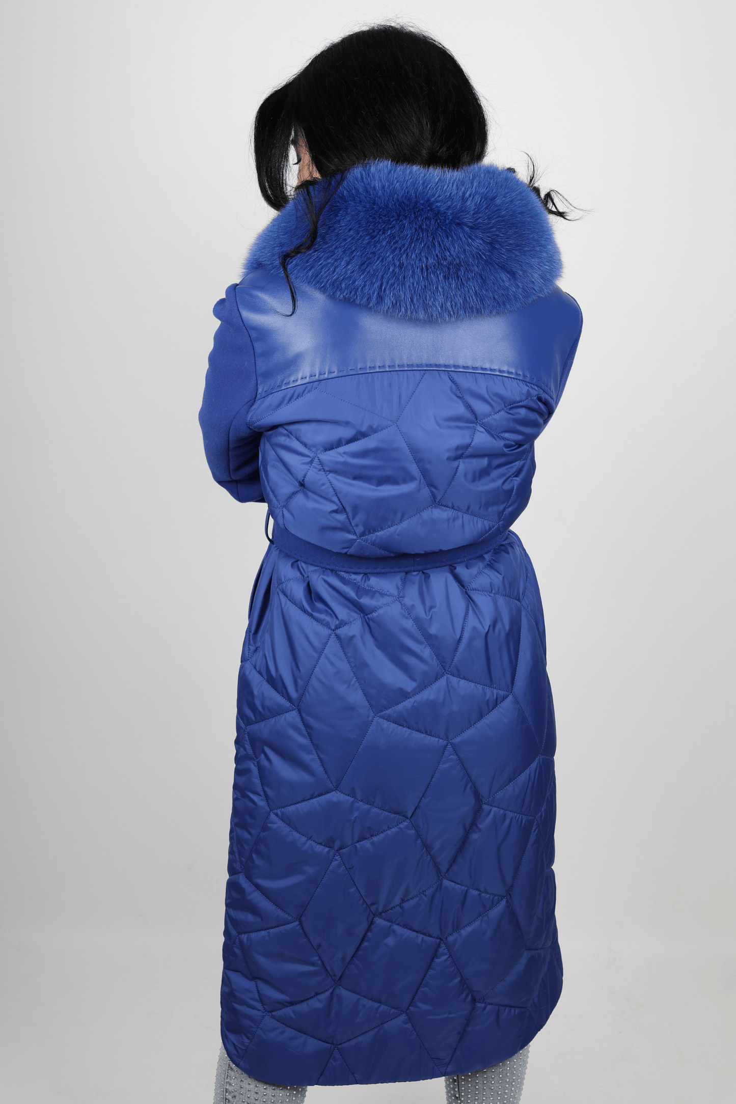 Дамско Палто, Син Roberto Fashion Store Coat ROBE1138 38 EU Blue