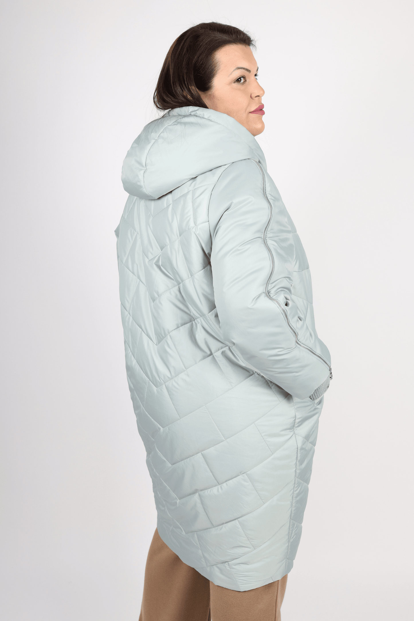 Дамско Яке, Зелен Roberto Fashion Store Coat ROBJCKMINT120342 42 EU Green