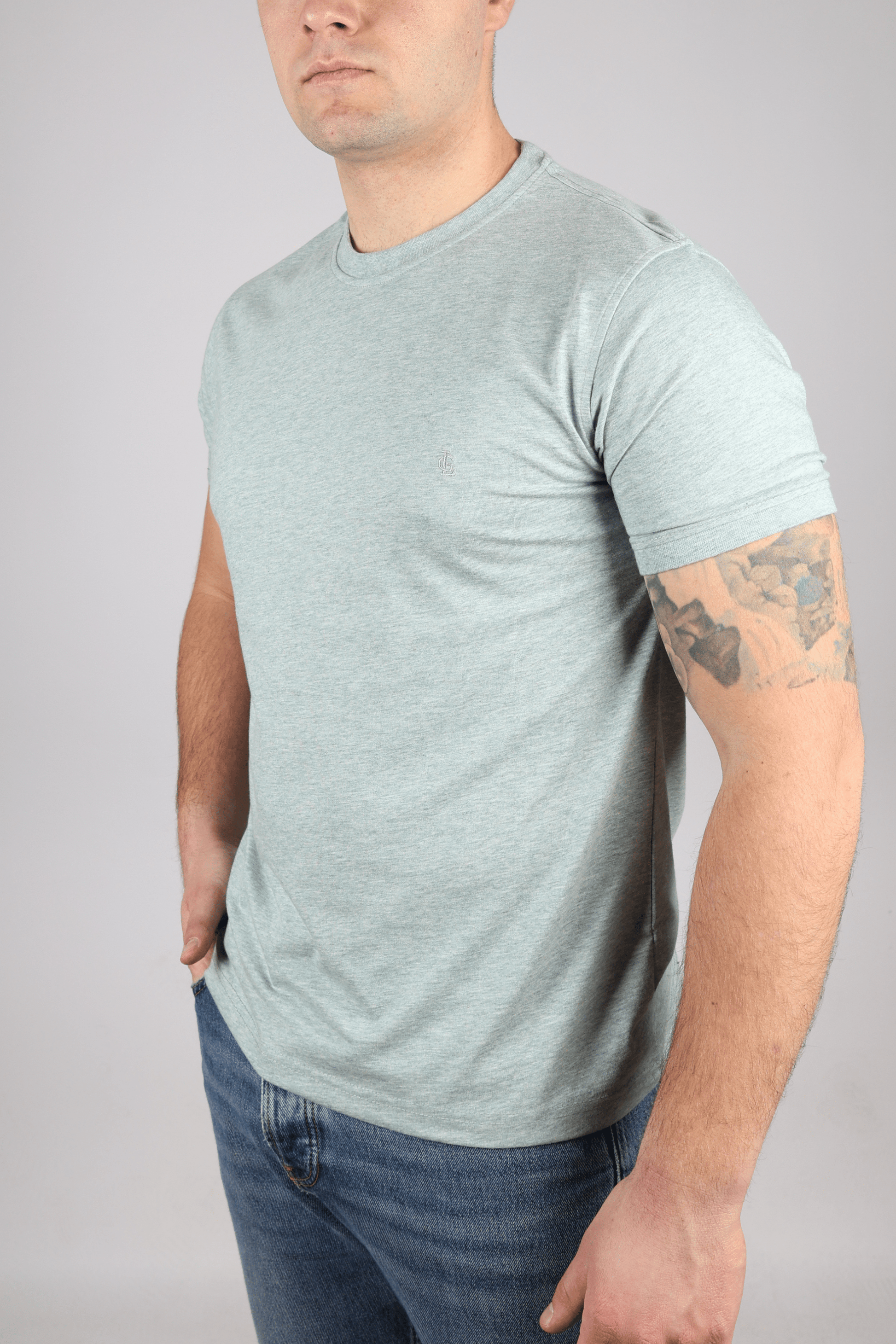 Мъжка Тениска, Зелен Roberto Fashion Store T-shirt LEGUTSHGRE001 M Green