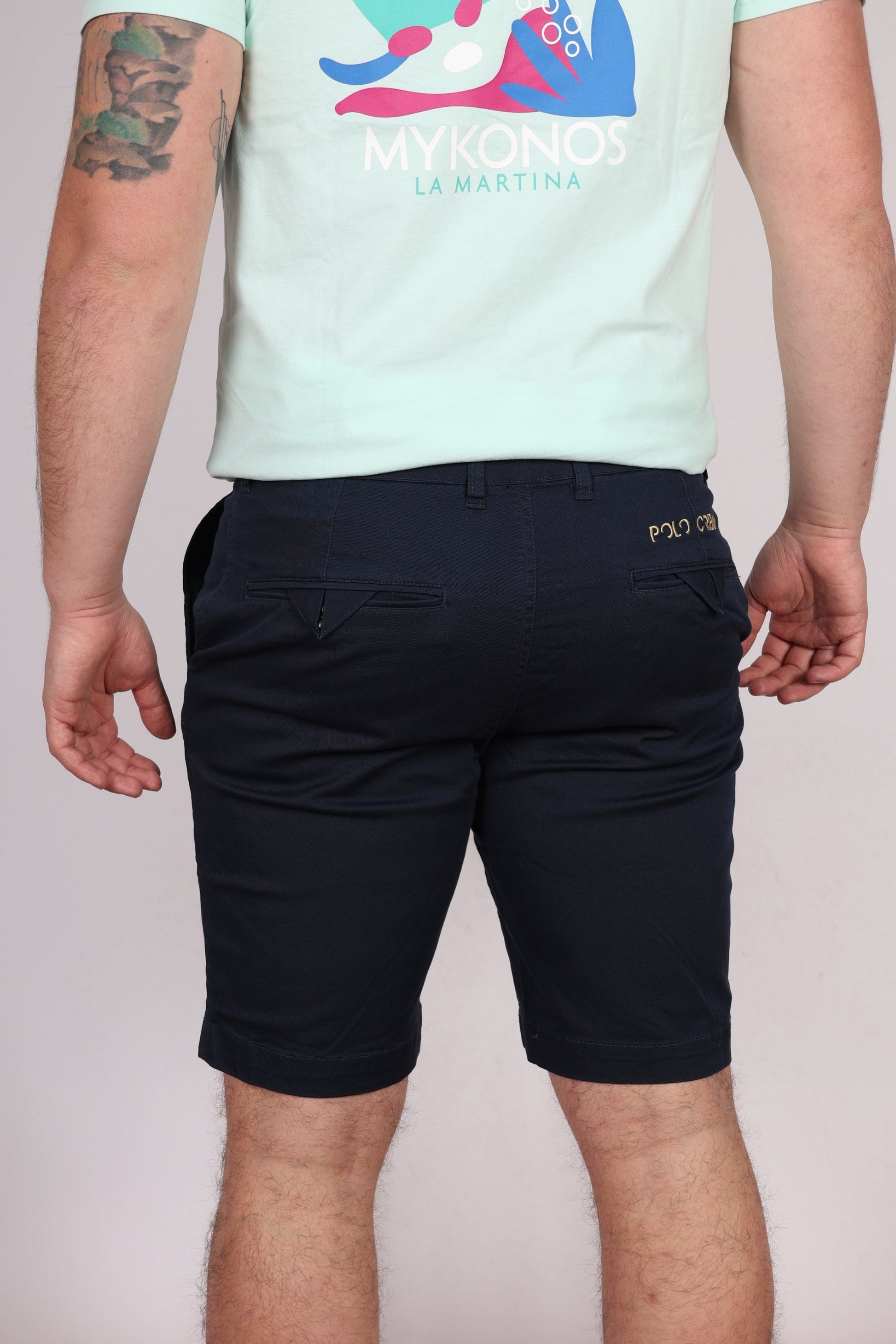 Мъжки Къс Панталон, Бежов & Син Roberto Fashion Store Trousers XMB004TW45407018 Navy W31