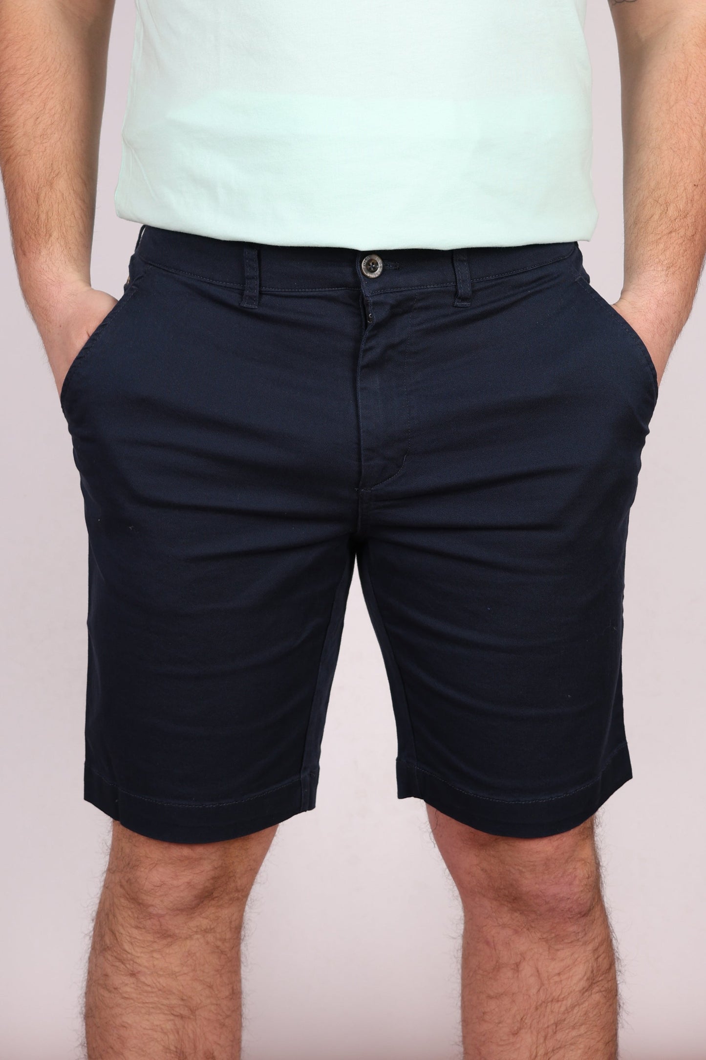 Мъжки Къс Панталон, Бежов & Син Roberto Fashion Store Trousers XMB004TW45407018 Navy W31