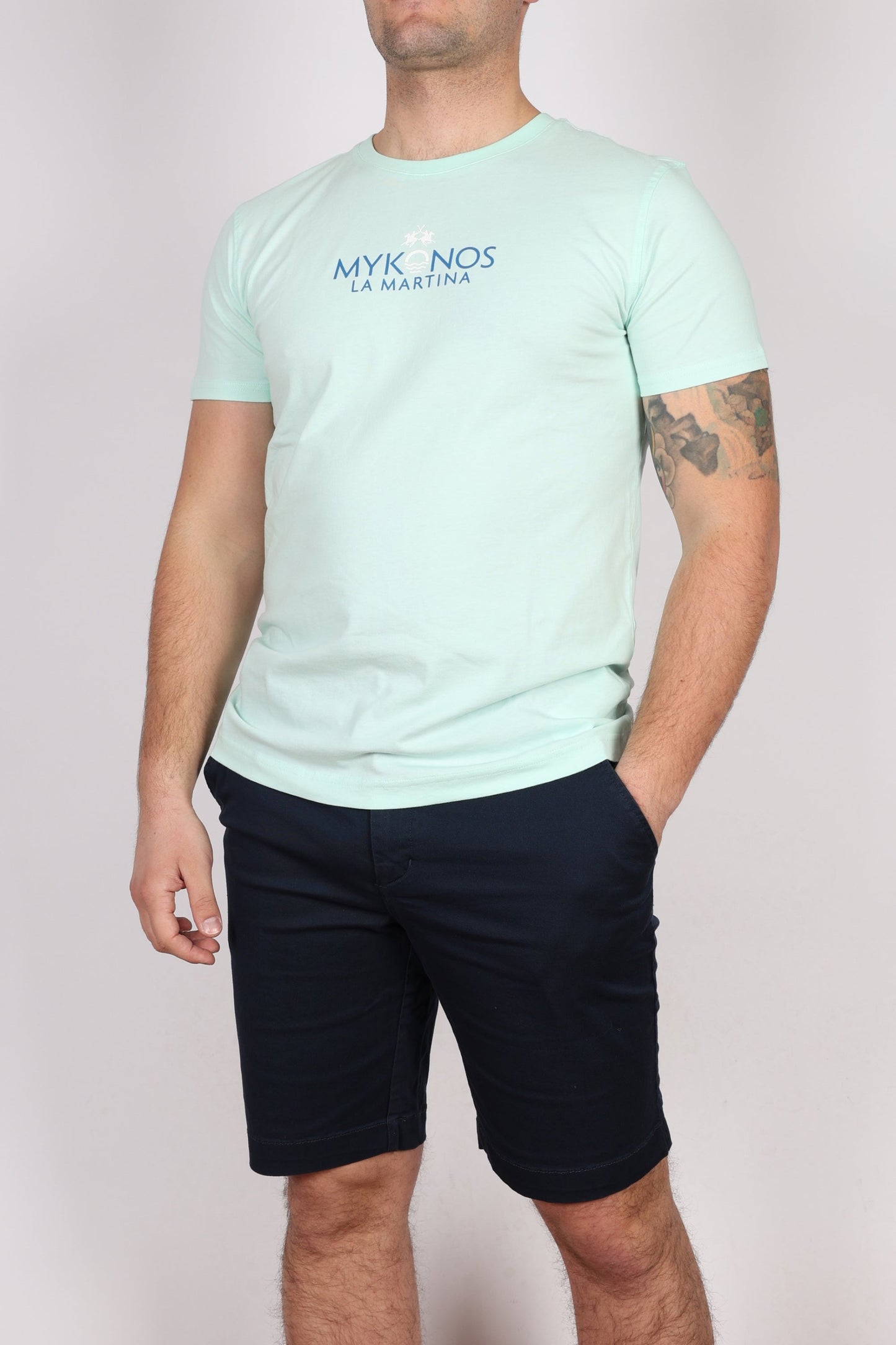 Мъжки Къс Панталон, Бежов & Син Roberto Fashion Store Trousers XMB004TW45407018 Navy W31