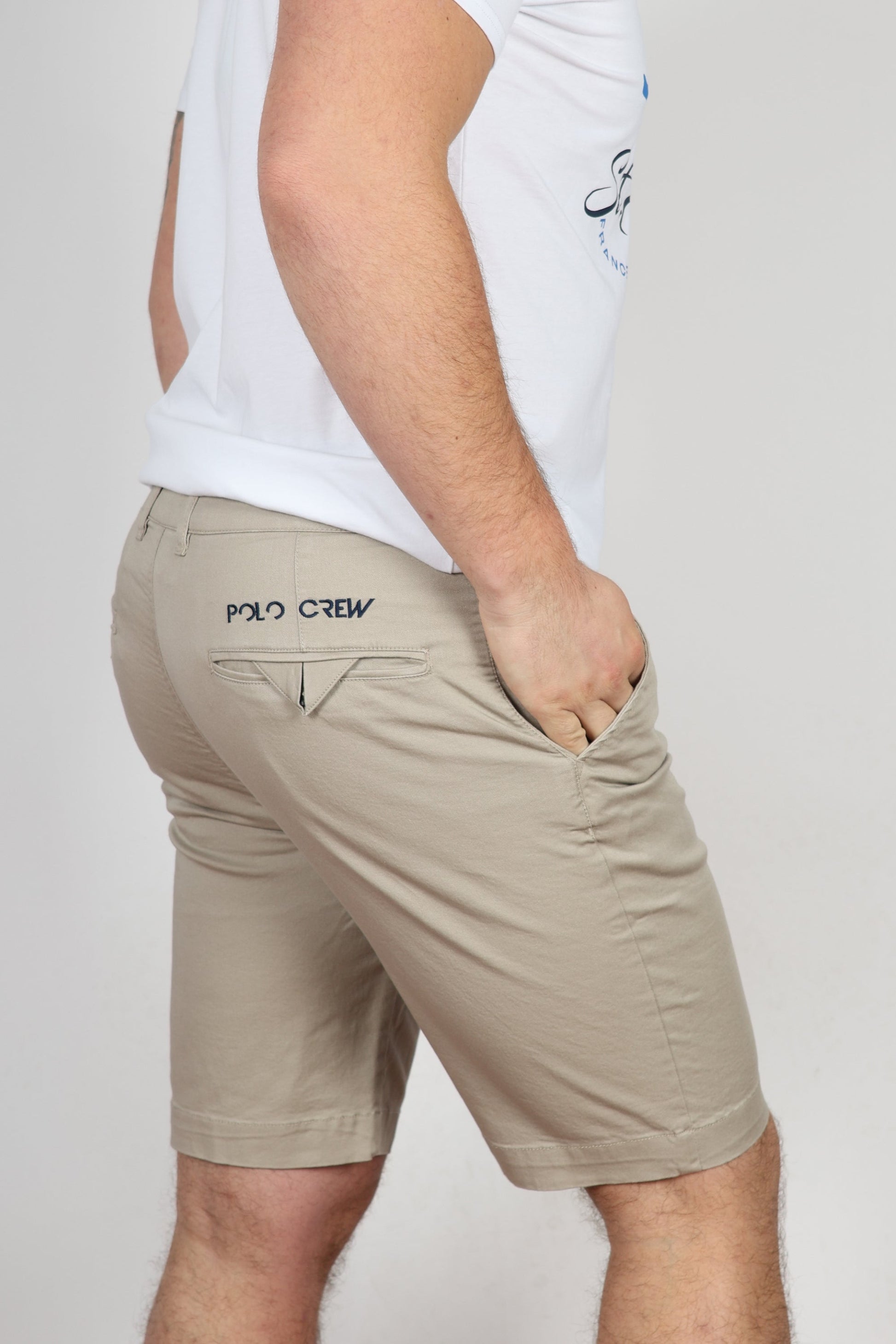 Мъжки Къс Панталон, Бежов & Син Roberto Fashion Store Trousers XMB004TW45407018 Navy W31