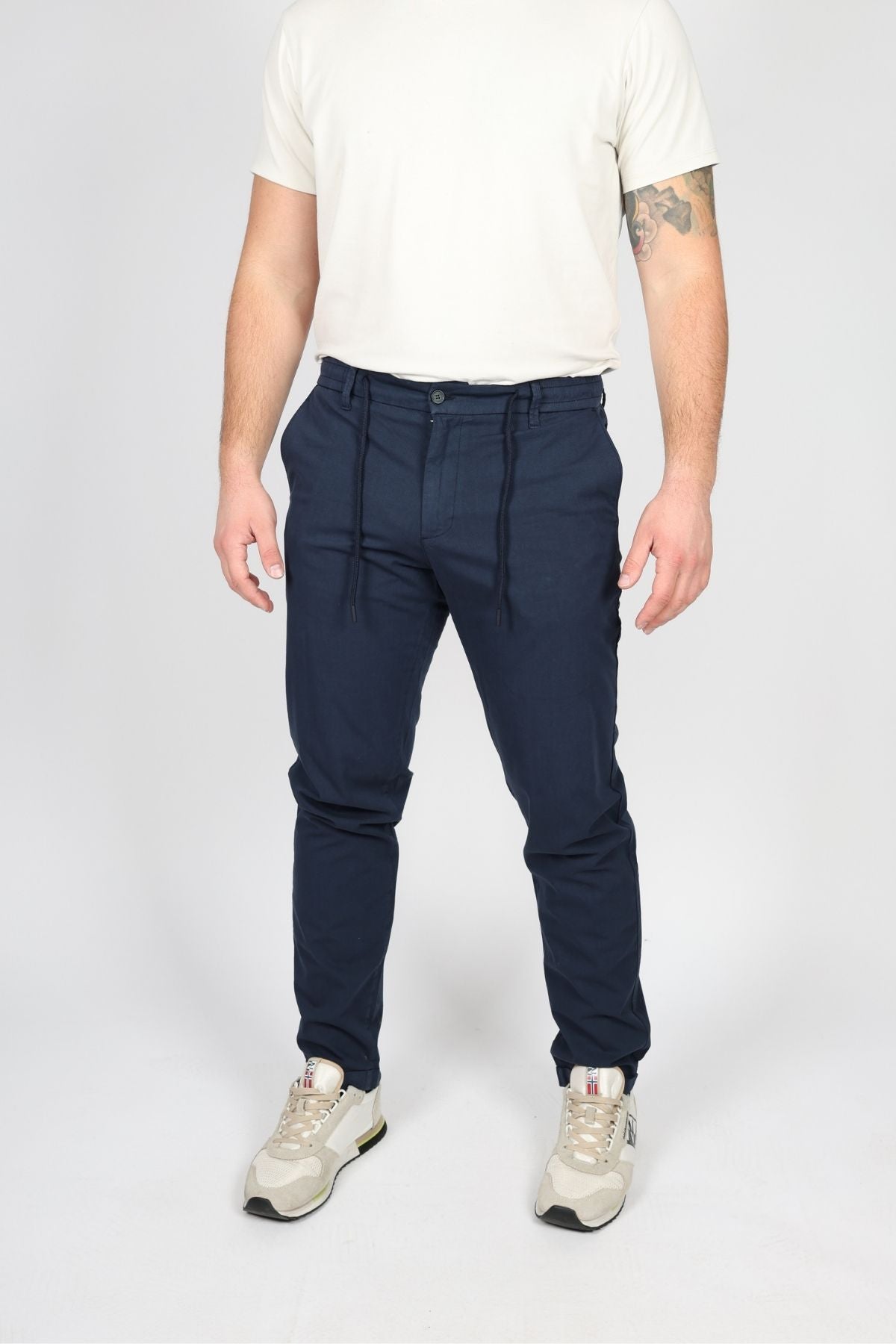 Мъжки Панталон, Син & Бежов Roberto Fashion Store Trousers ROBTROUBEI1131 W31 Beige