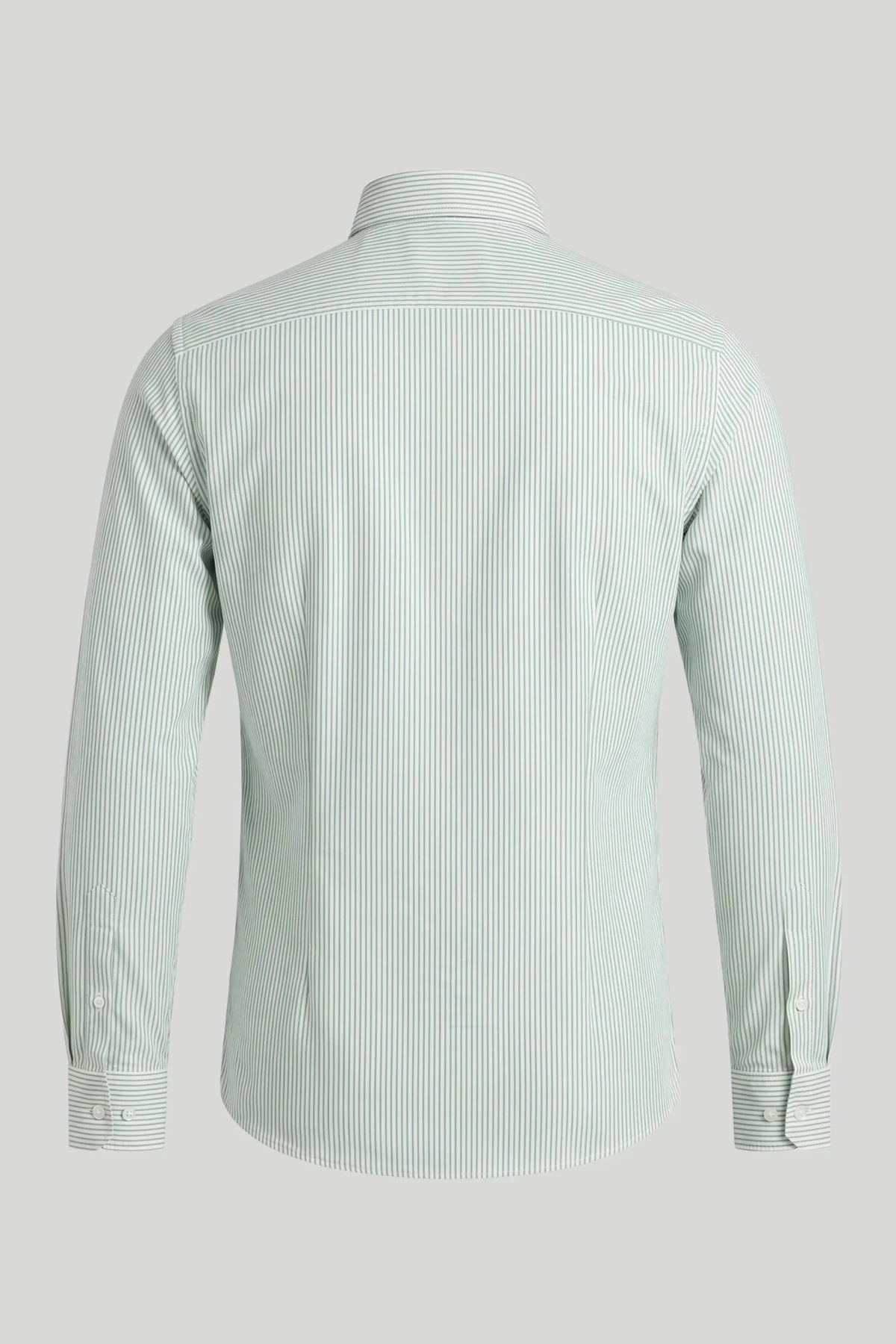 Ανδρικό ριγέ πουκάμισο Oxford - Πράσινο Boston Roberto Fashion Store T-shirt MAY83201381-S S