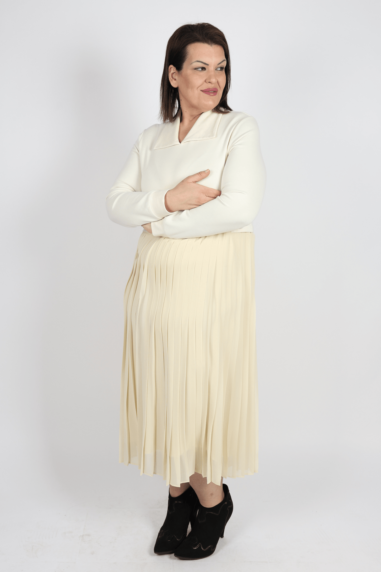 Рокля, Бежов Roberto Fashion Store Dress RBRFDRSSBEI120338 38 EU