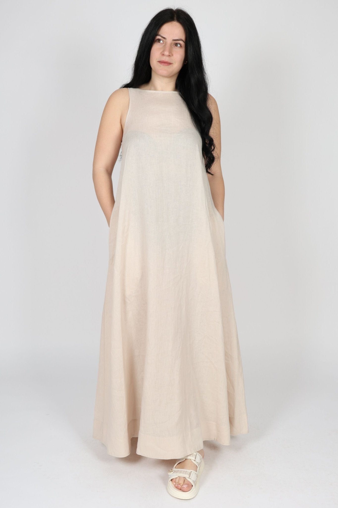 Dress, Beige